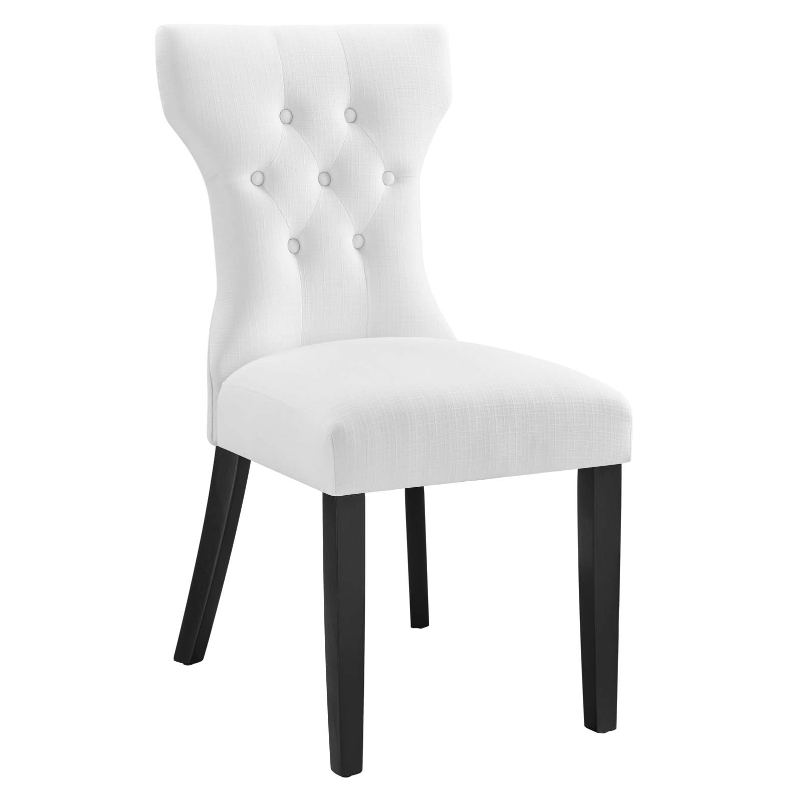 Modway Dining Chairs - Silhouette-Dining-Side-Chair-White
