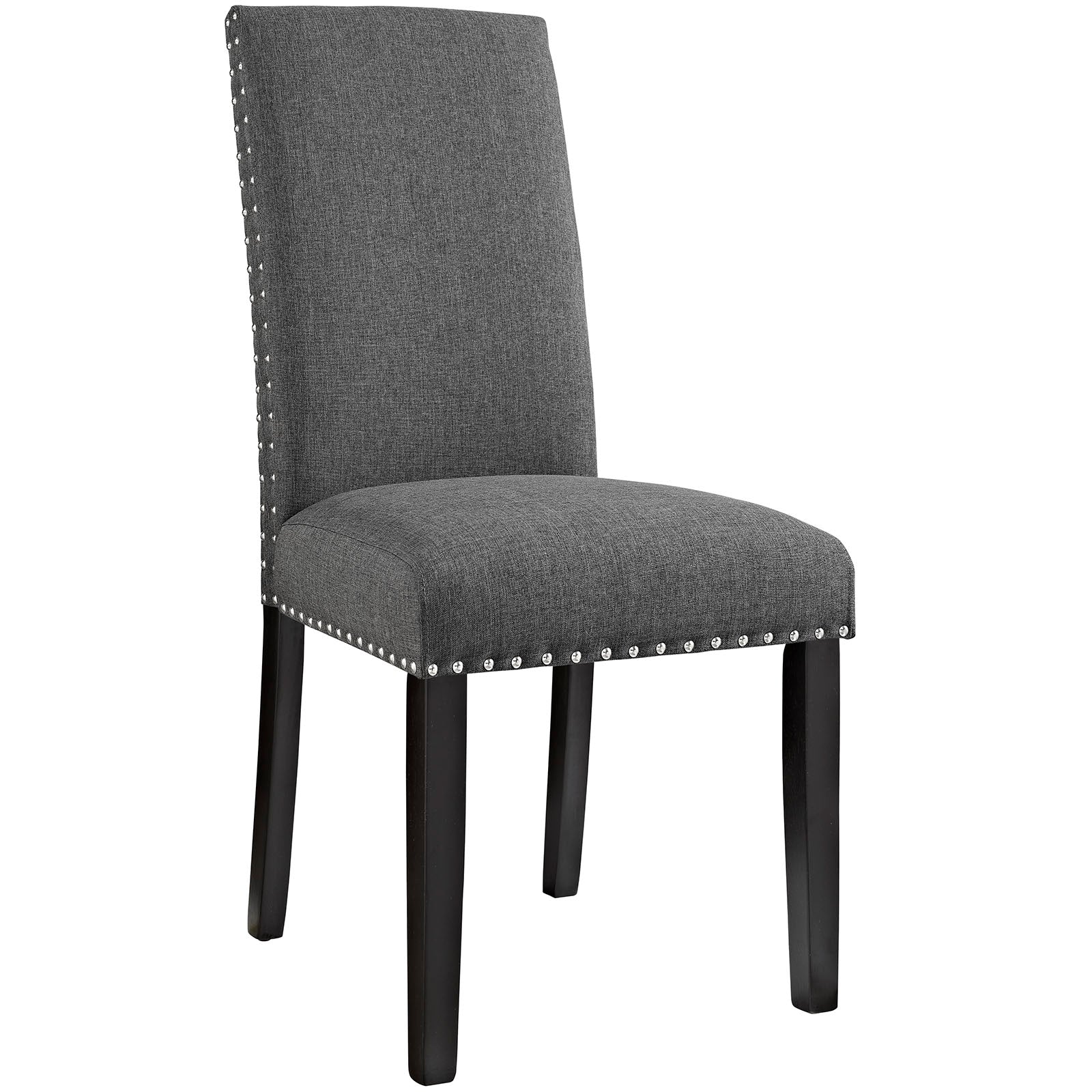 Modway Dining Chairs - Parcel Dining Upholstered Fabric Side Chair Gray