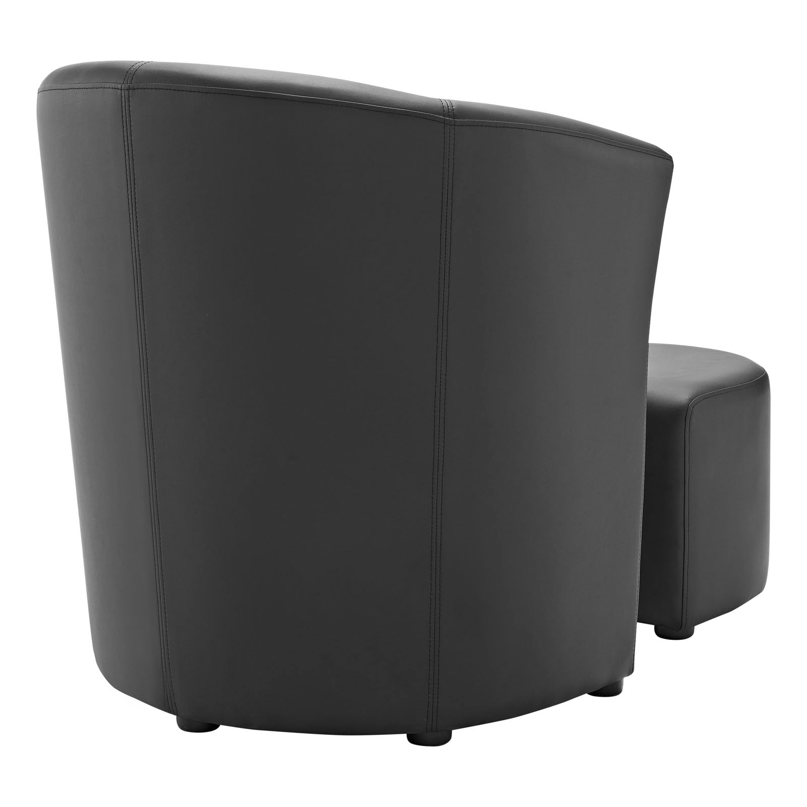 Modway Living Room Sets - Divulge Armchair and Ottoman Black