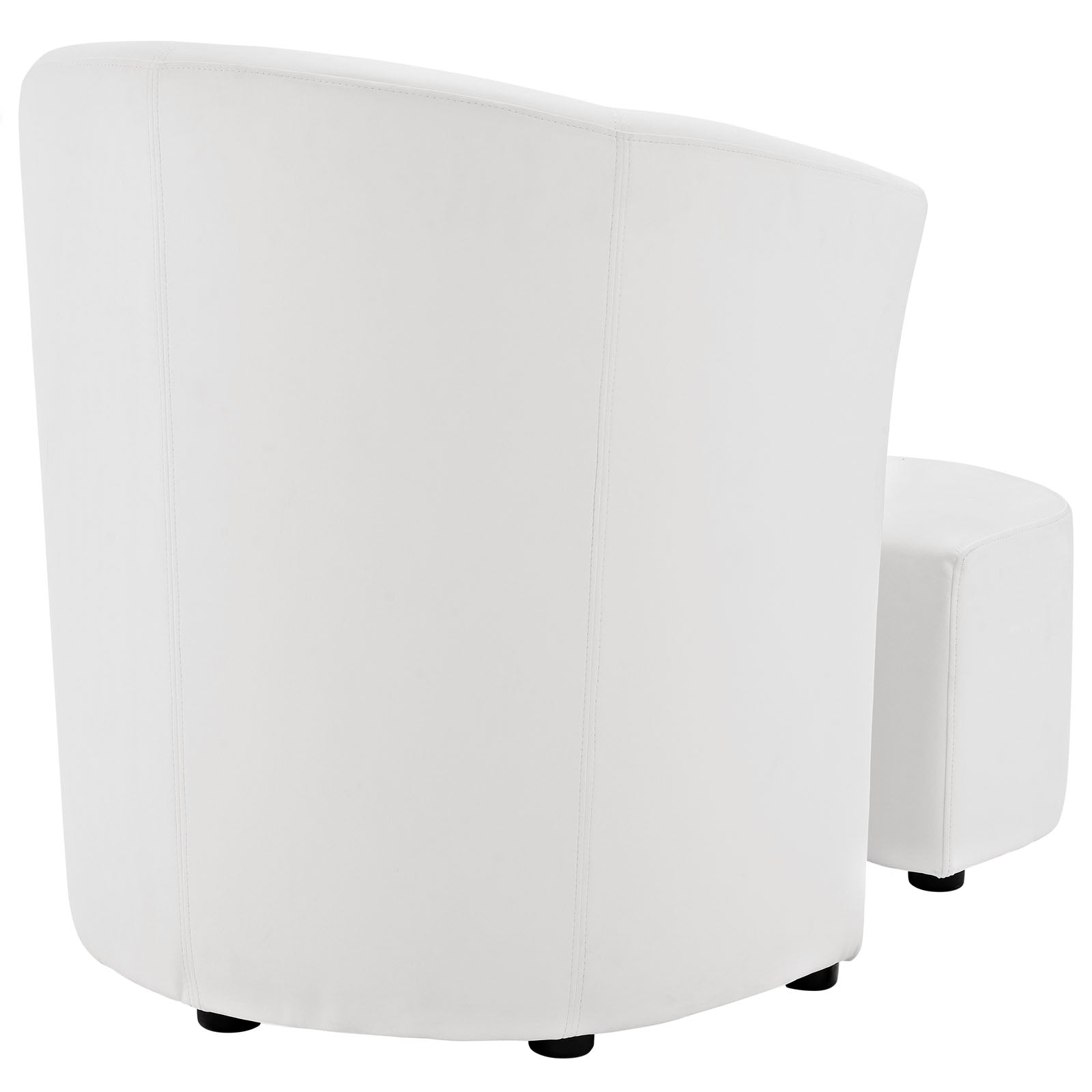 Modway Living Room Sets - Divulge Armchair and Ottoman White