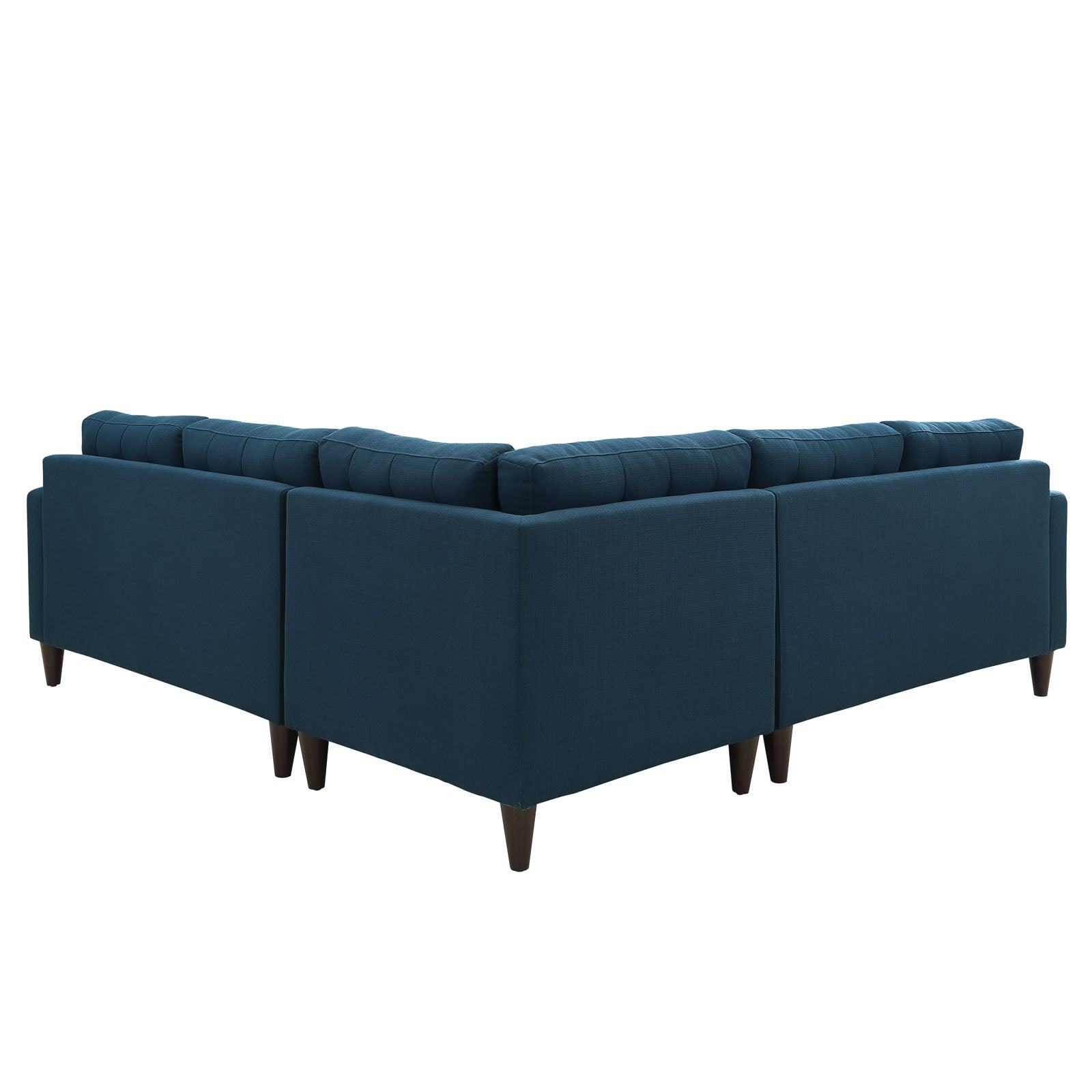 Modway Sectional Sofas - Empress 3 Piece Upholstered Fabric Sectional Sofa Set Azure