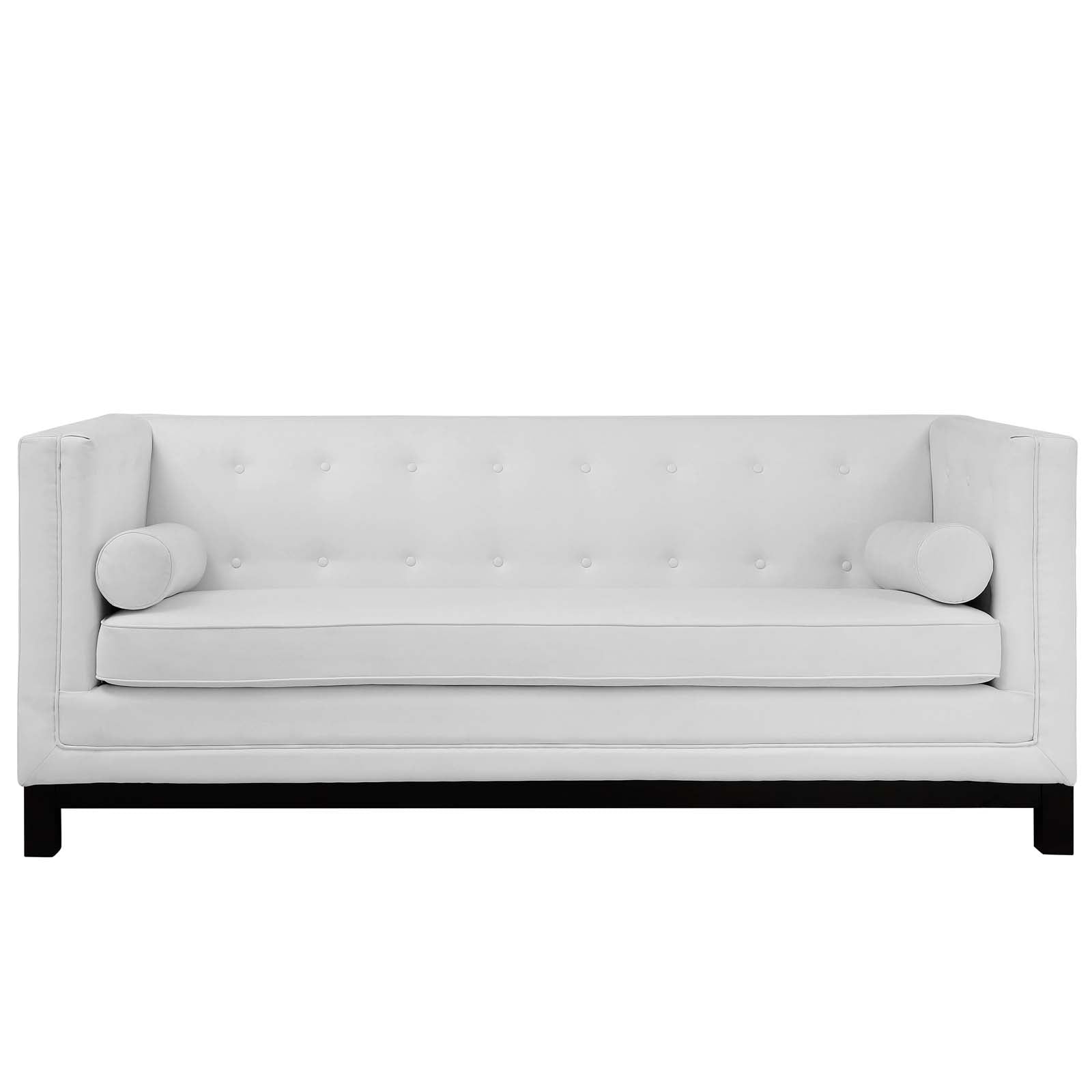 Modway Sofas & Couches - Imperial Bonded Leather Sofa White