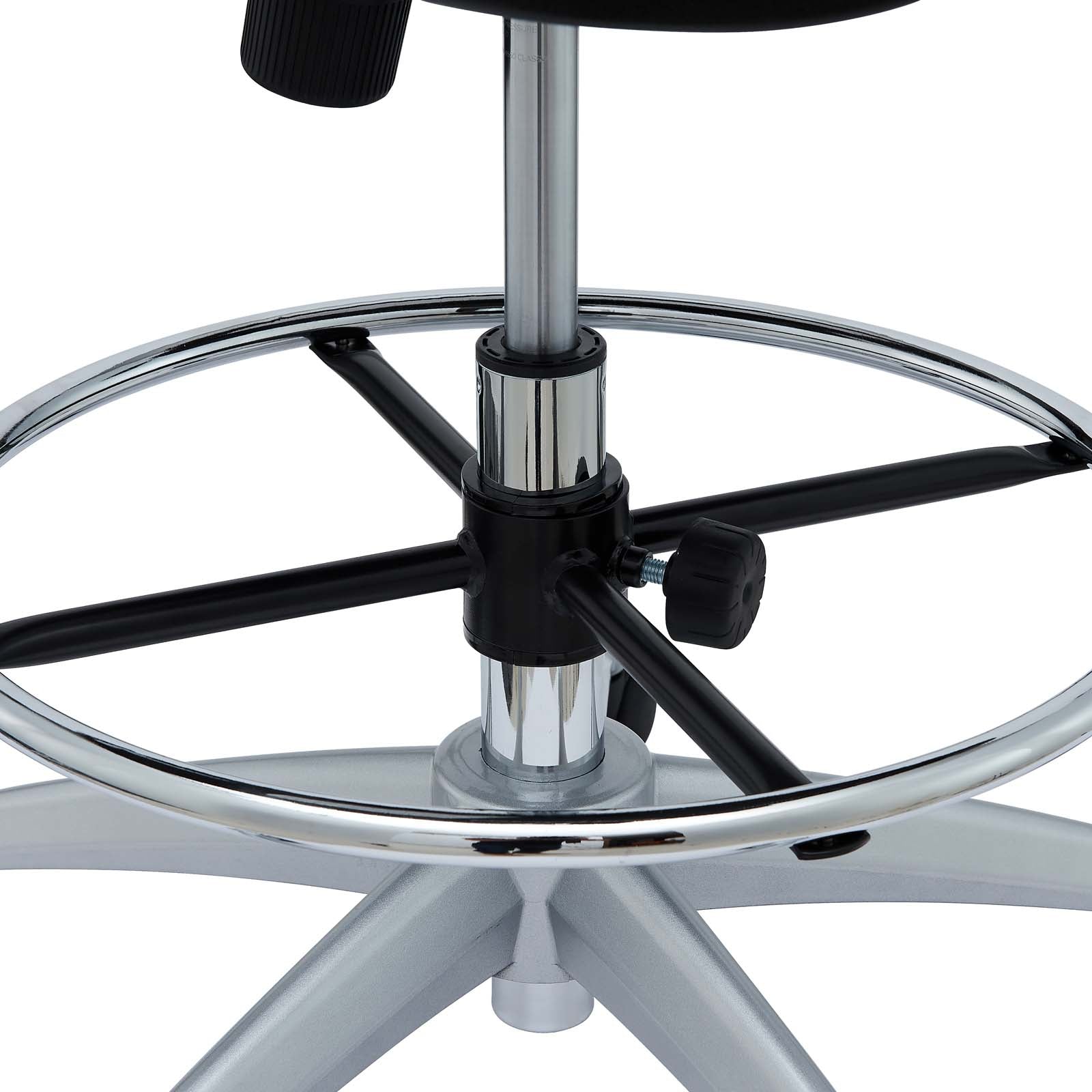 Modway Task Chairs - Attainment Vinyl Drafting Chair Brown