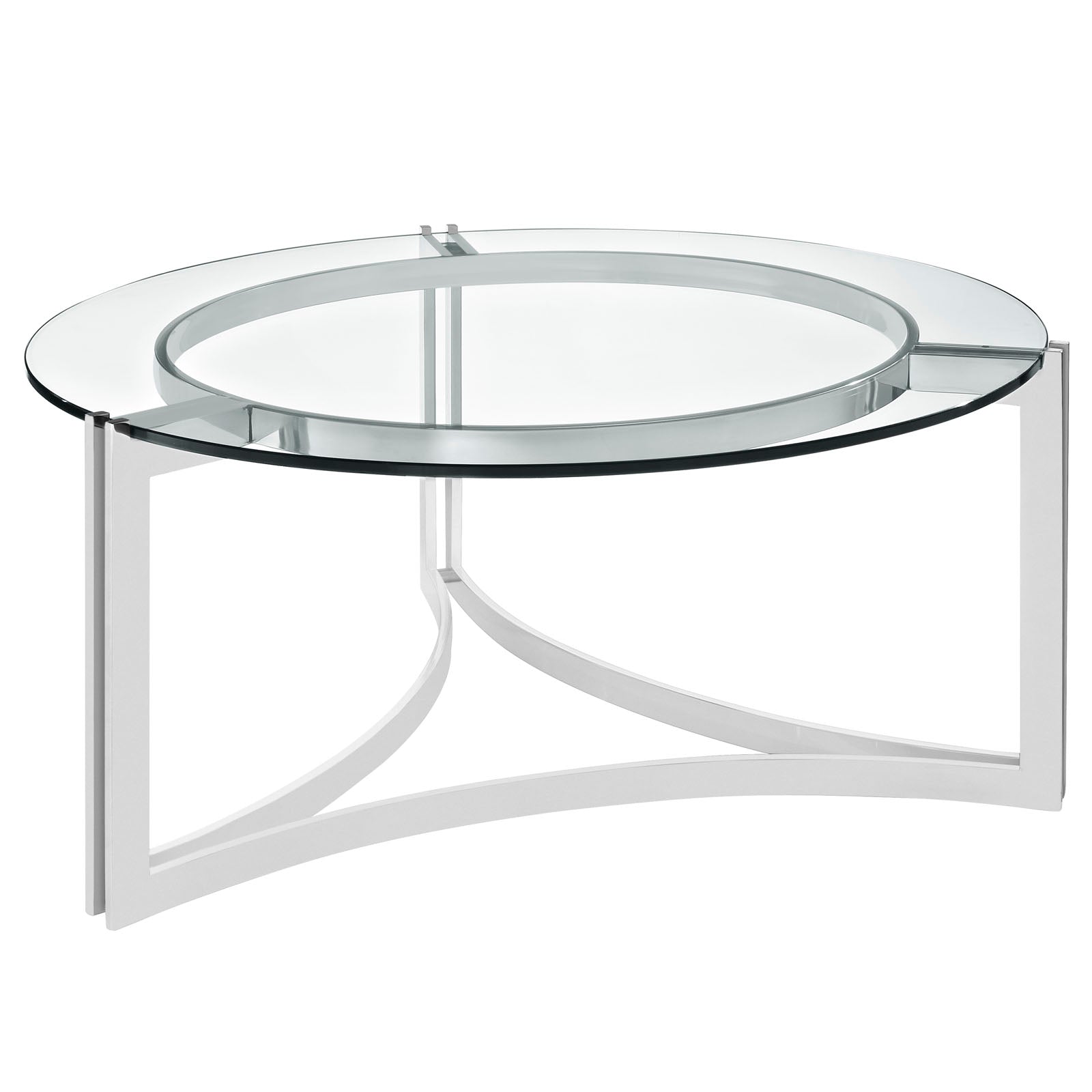 Modway Coffee Tables - Signet Stainless Steel Coffee Table Silver