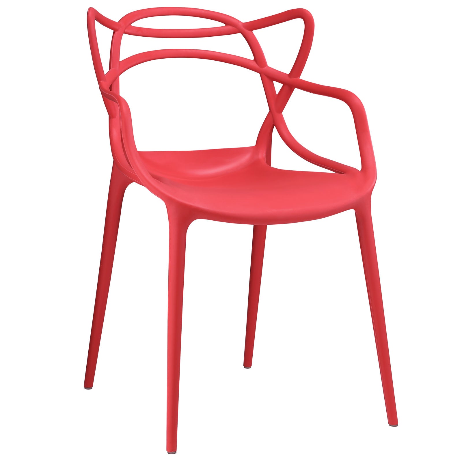 Modway Dining Chairs - Entangled Dining Armchair Red