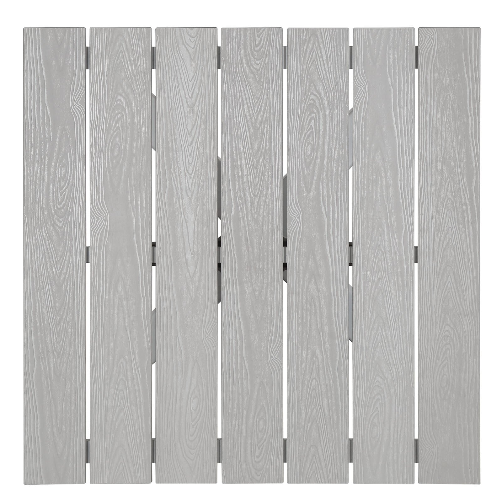 Modway Outdoor Dining Tables - Maine 28" Outdoor Patio Dining Table White & Light Gray