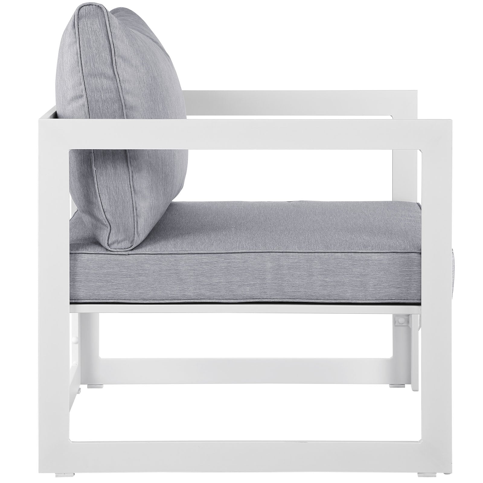 Modway Outdoor Chairs - Fortuna Outdoor Armchair White & Gray