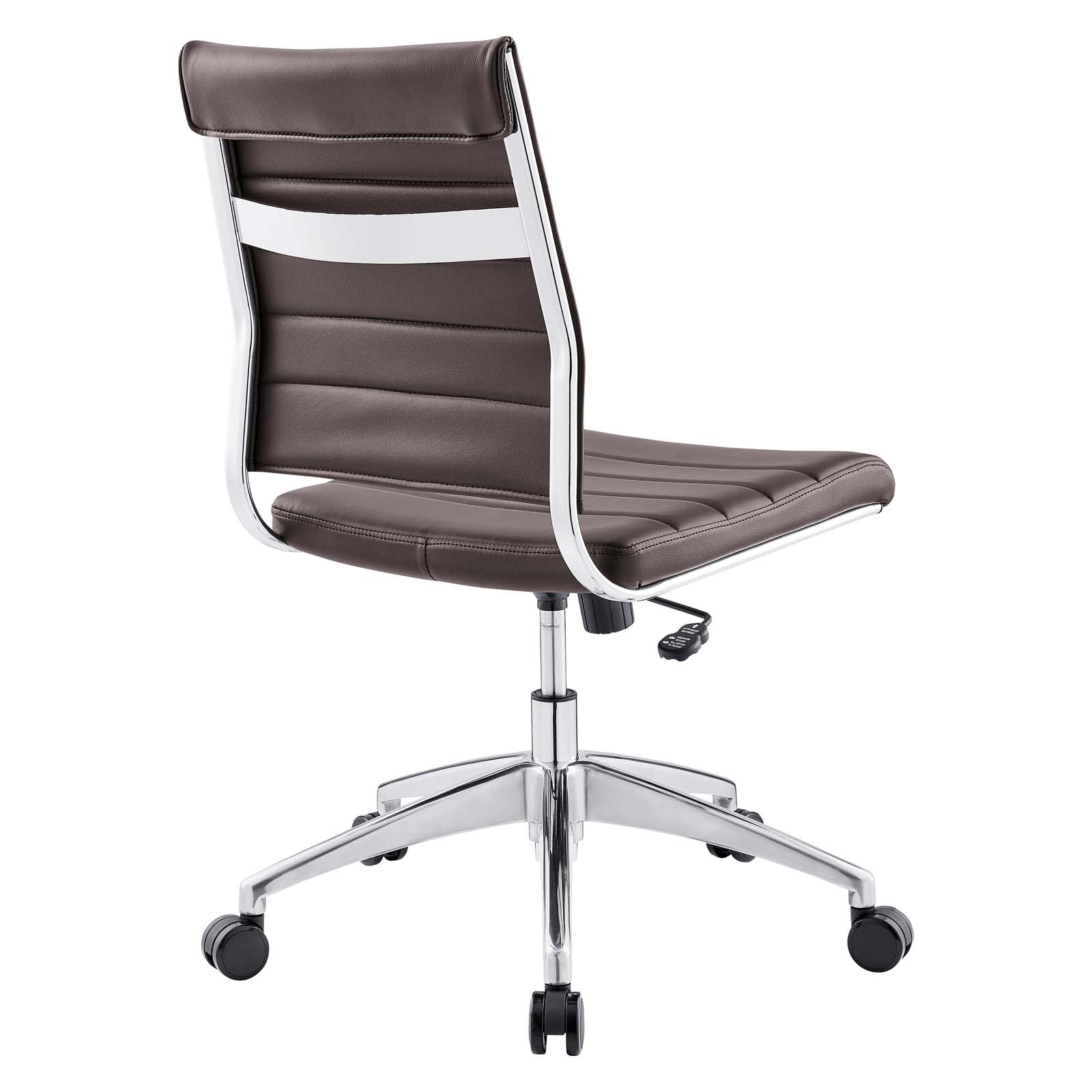 Modway Task Chairs - Jive Armless Mid Back Office Chair Brown