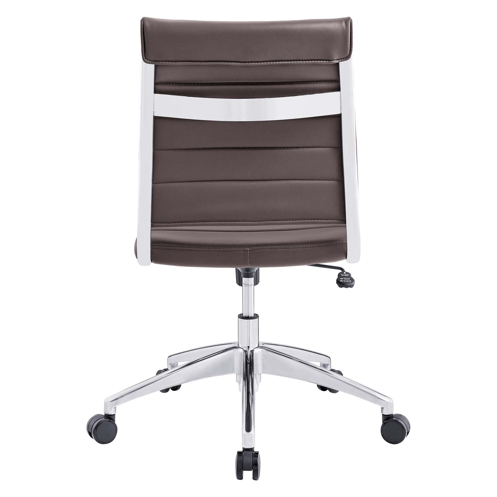 Modway Task Chairs - Jive Armless Mid Back Office Chair Brown