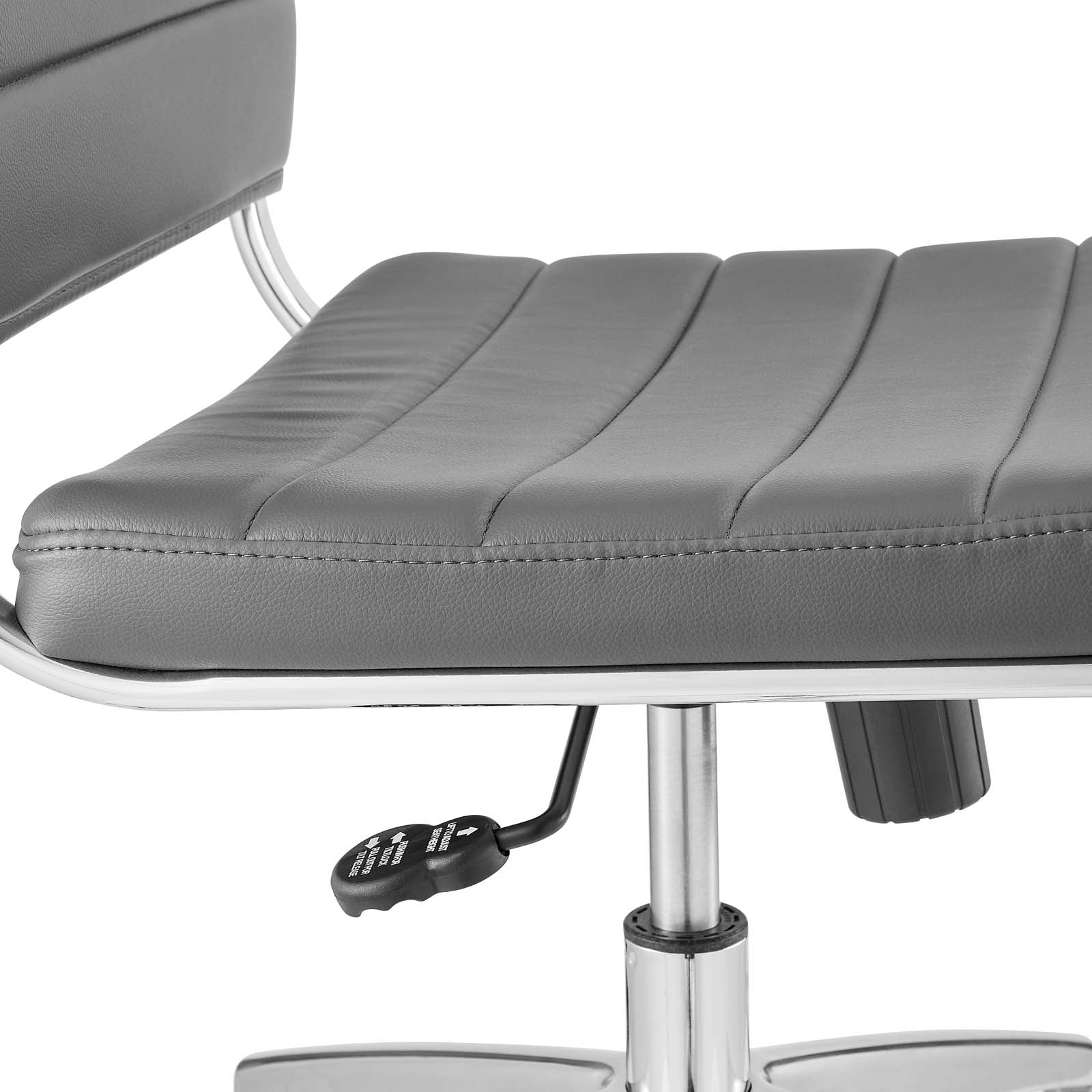 Modway Task Chairs - Jive Armless Mid Back Office Chair Gray