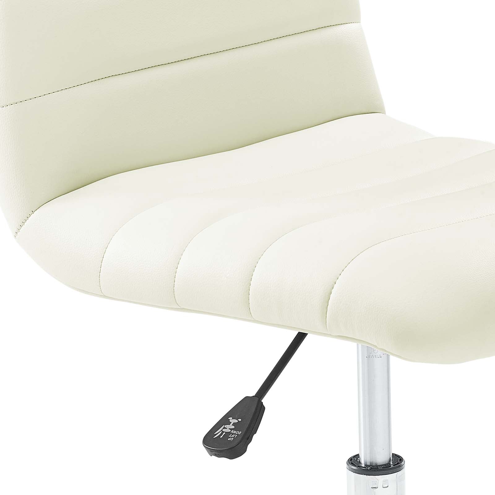Modway Task Chairs - Ripple Armless Mid Back Office Chair White