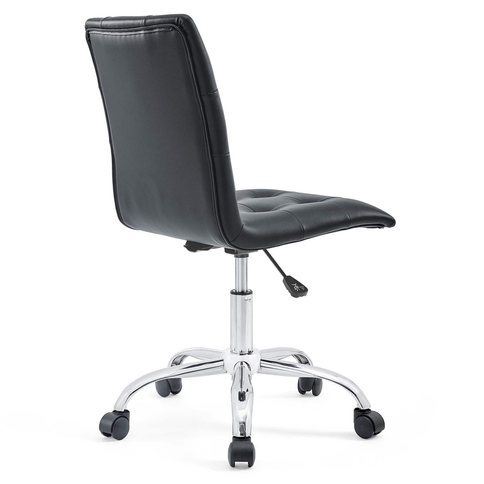 Modway Task Chairs - Prim Armless Mid Back Office Chair Black