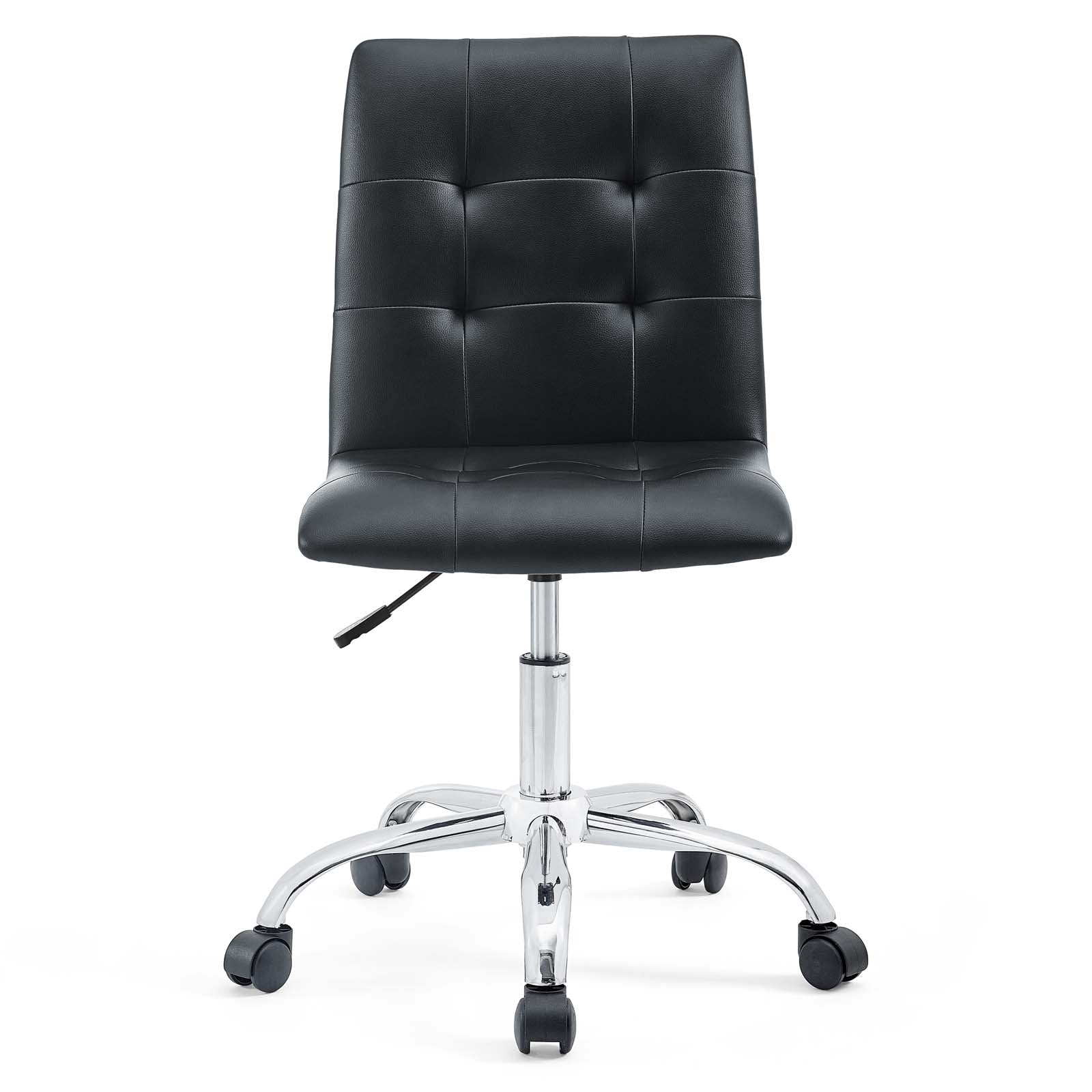Modway Task Chairs - Prim Armless Mid Back Office Chair Black