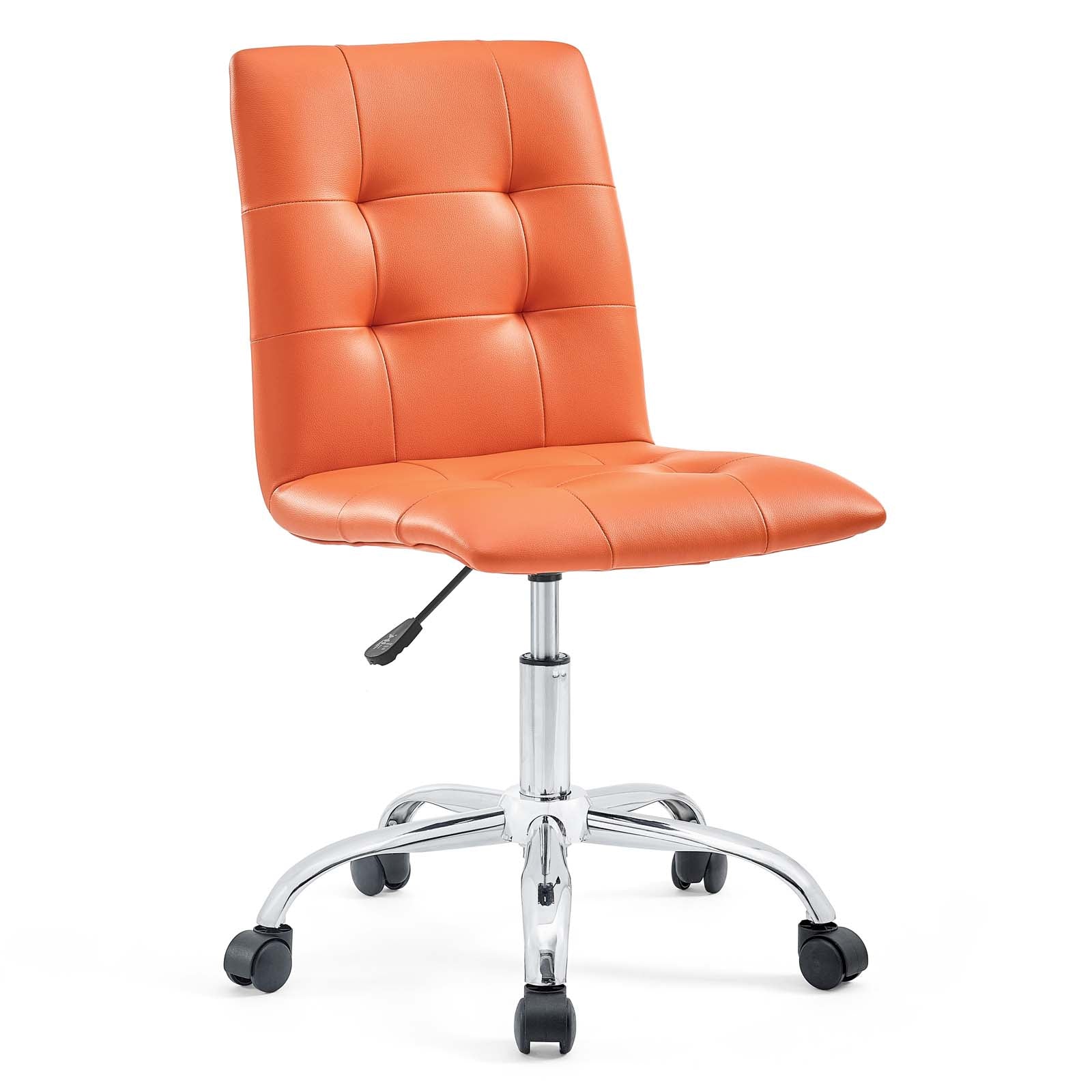 Modway Task Chairs - Prim Armless Mid Back Office Chair Orange