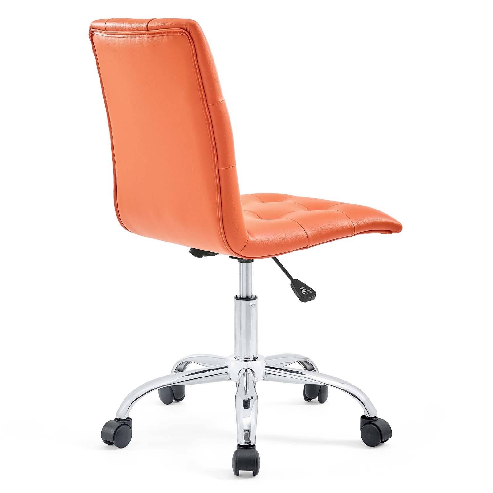 Modway Task Chairs - Prim Armless Mid Back Office Chair Orange