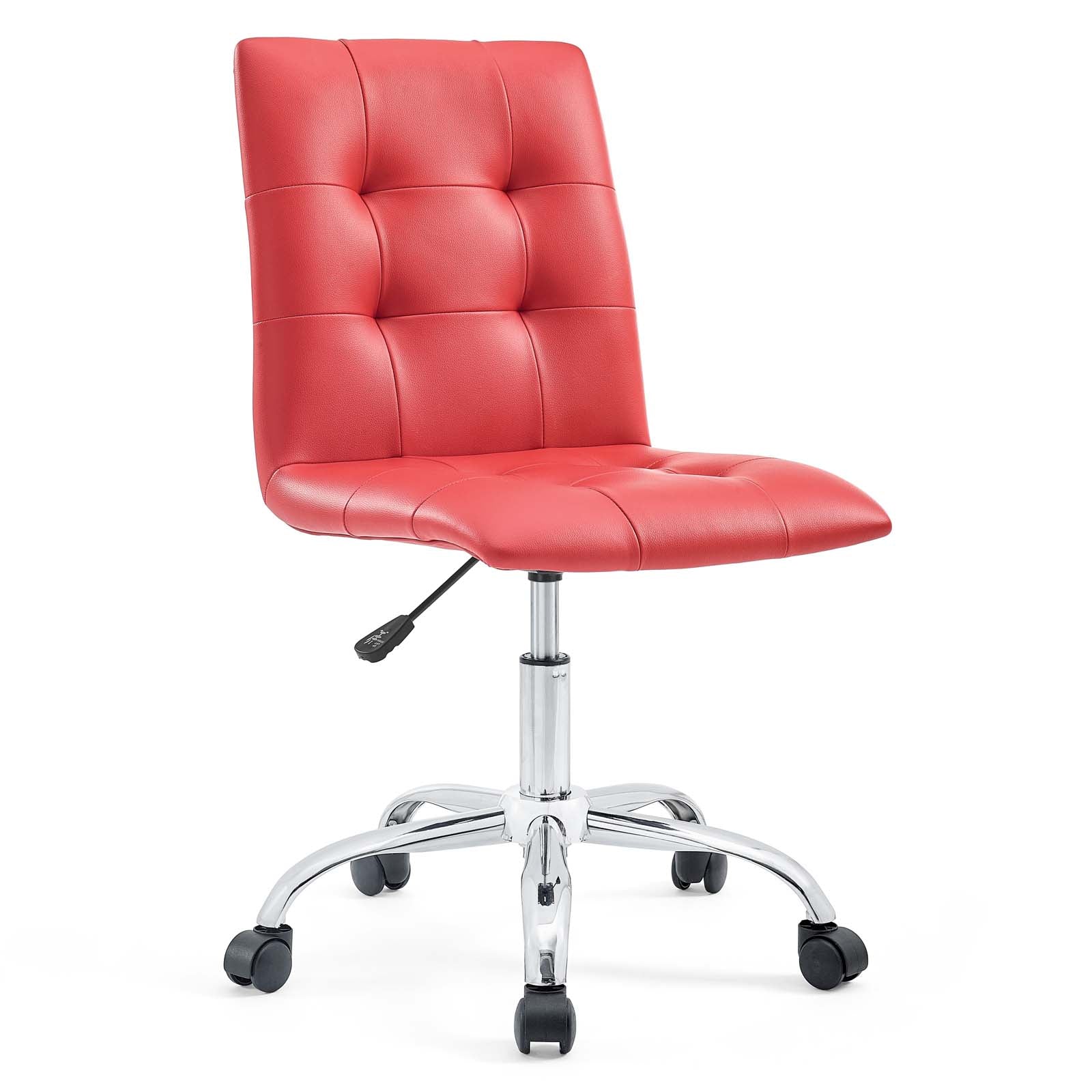 Modway Task Chairs - Prim Armless Mid Back Office Chair Red