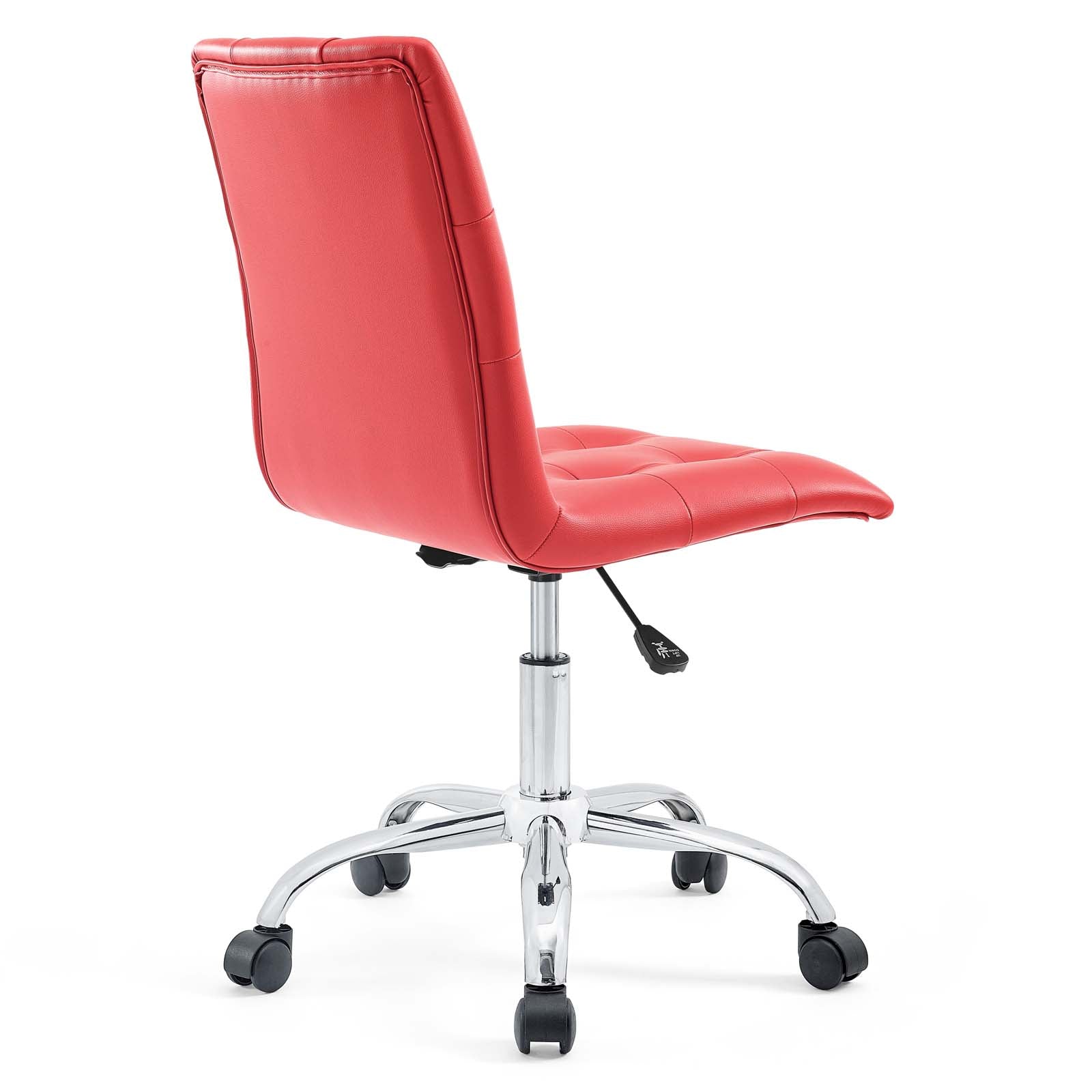 Modway Task Chairs - Prim Armless Mid Back Office Chair Red
