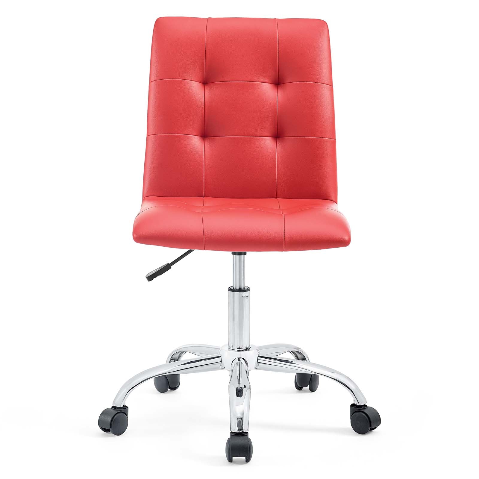 Modway Task Chairs - Prim Armless Mid Back Office Chair Red