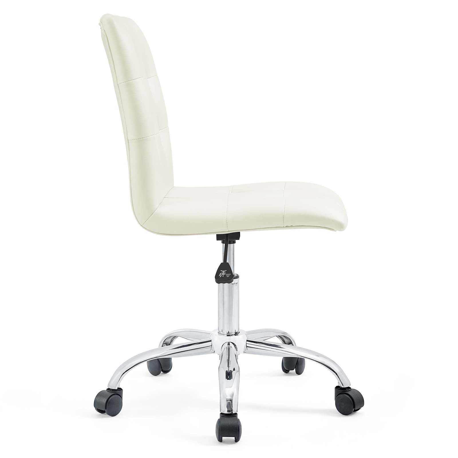 Modway Task Chairs - Prim Armless Mid Back Office Chair White