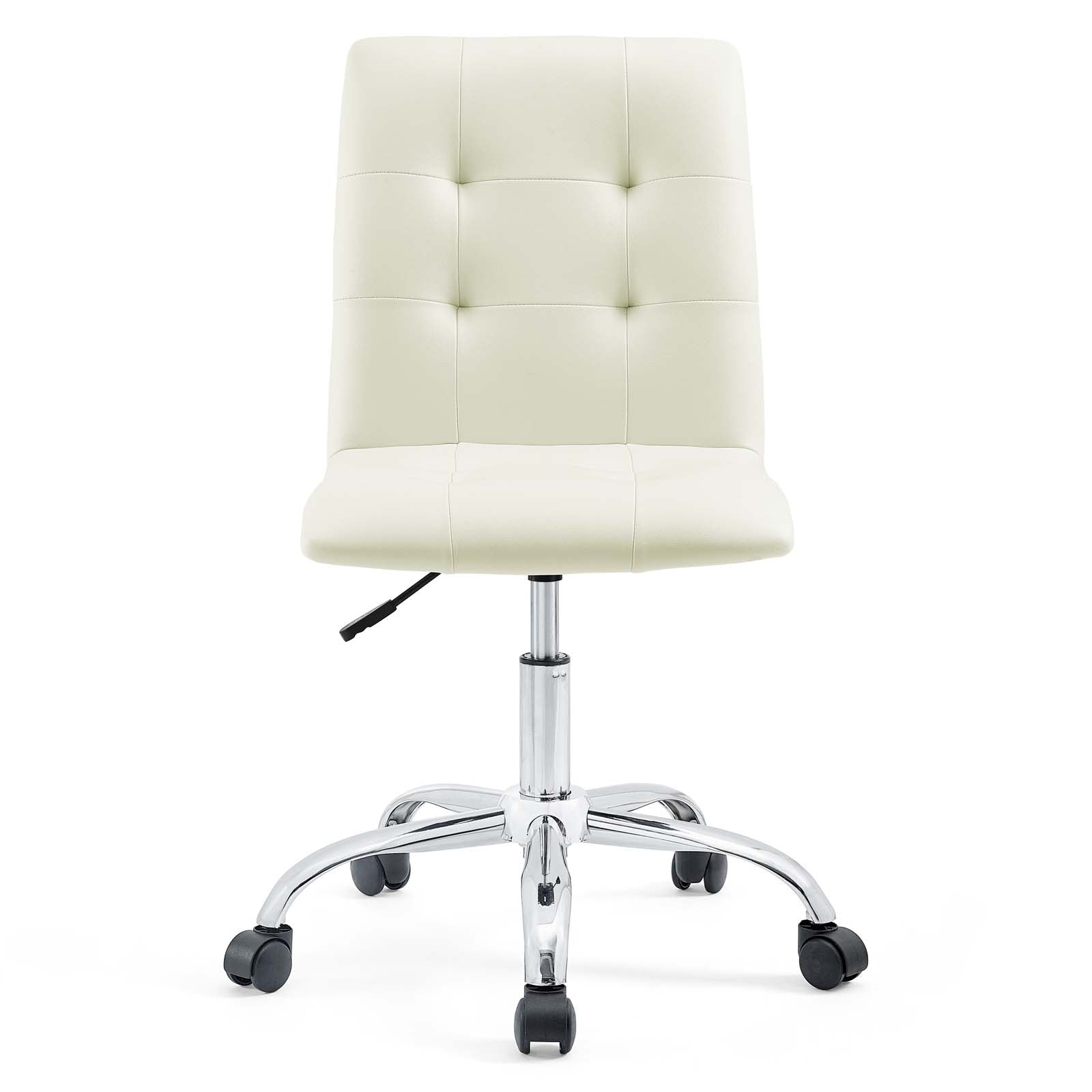 Modway Task Chairs - Prim Armless Mid Back Office Chair White