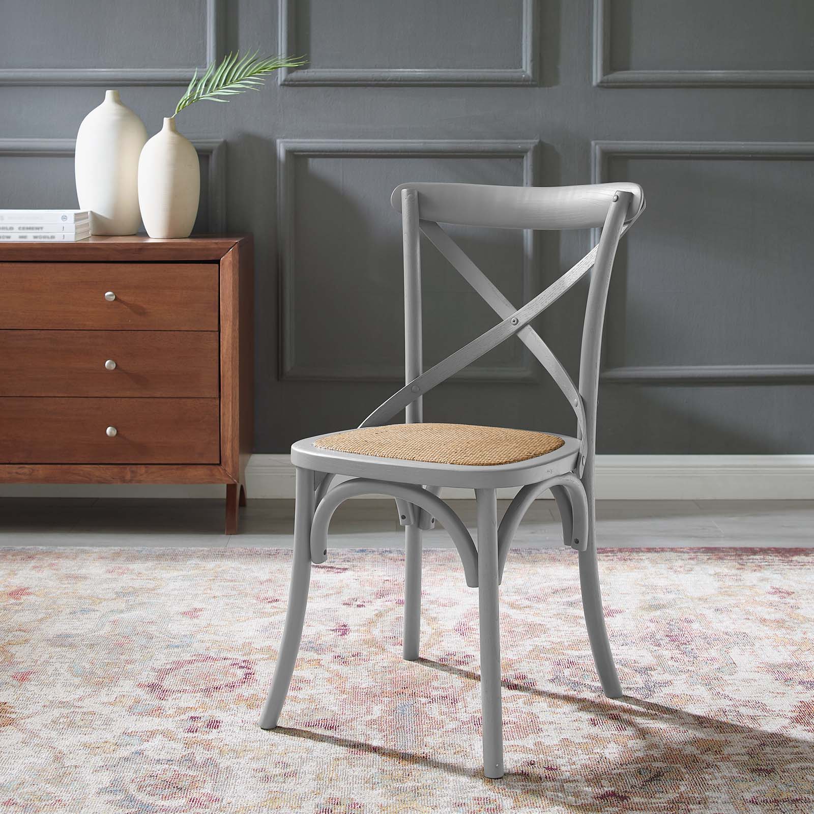 Modway Dining Chairs - Gear Dining Side Chair Light Gray