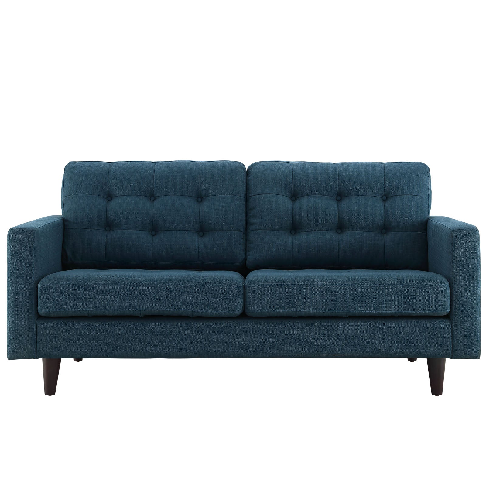 Modway Loveseats - Empress-Upholstered-Fabric-Loveseat-Azure