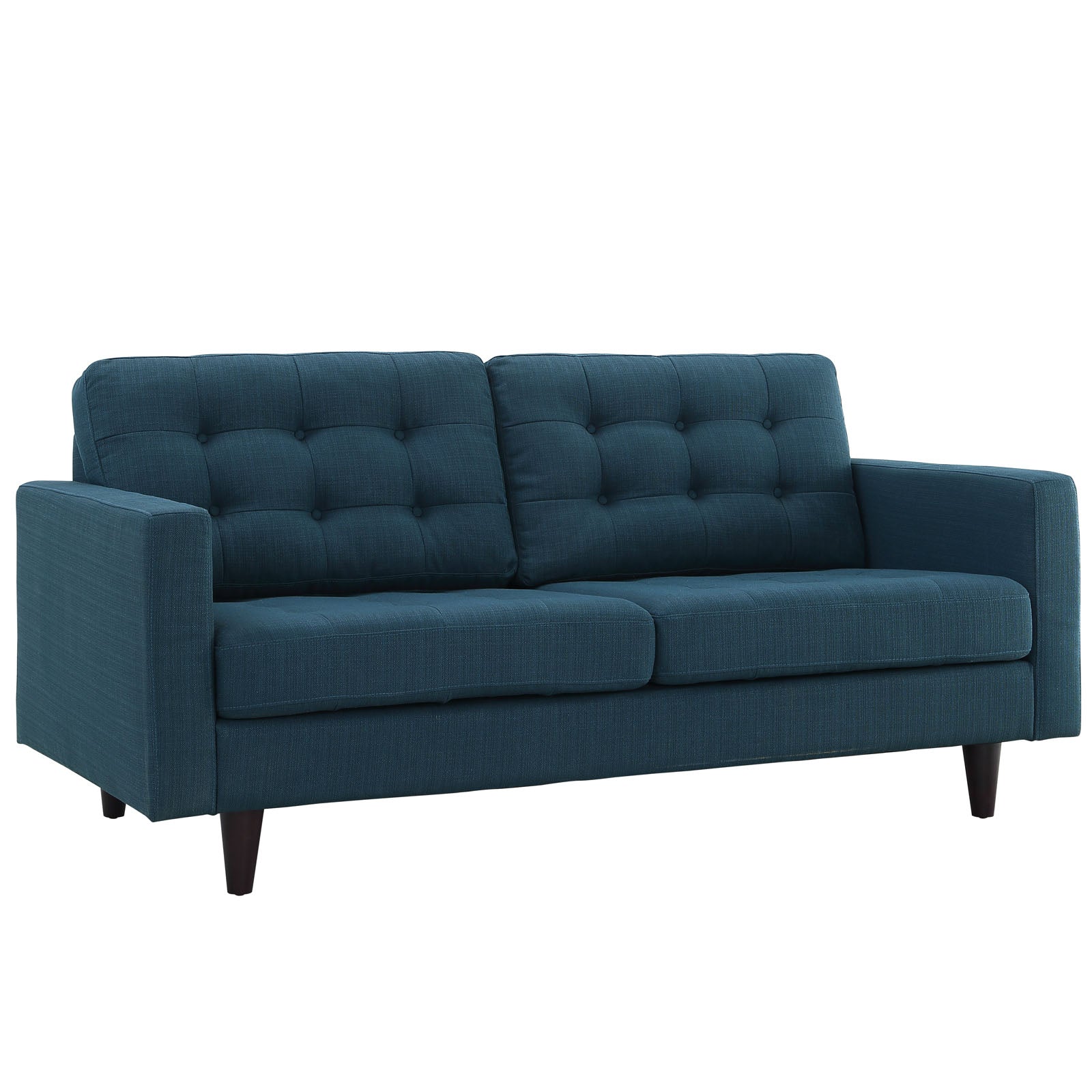 Modway Loveseats - Empress-Upholstered-Fabric-Loveseat-Azure