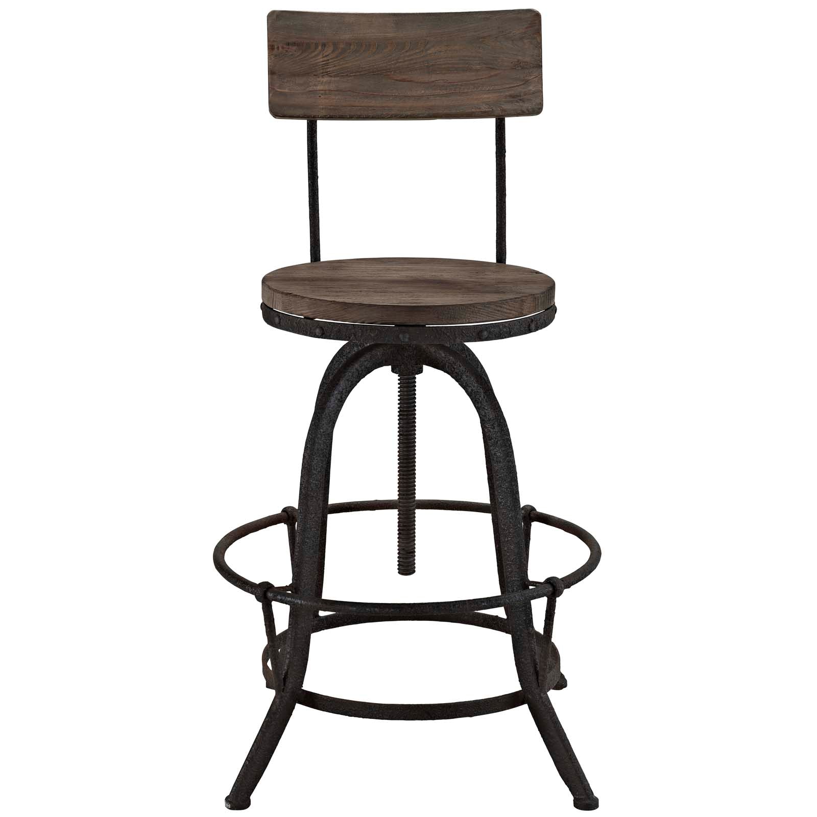 Modway Barstools - Procure Bar Stool Set of 4 Brown