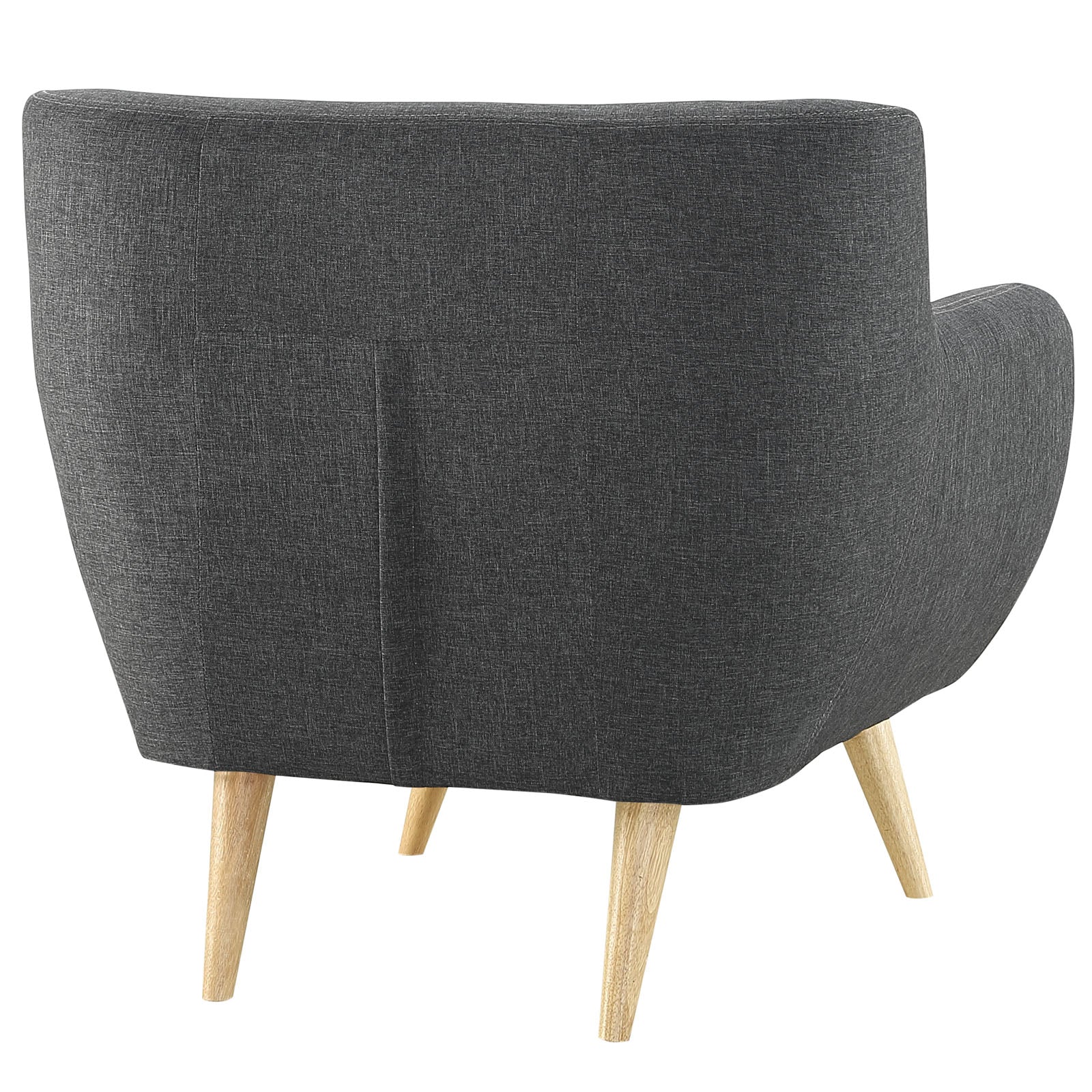 Modway Accent Chairs - Remark Upholstered Fabric Armchair Gray