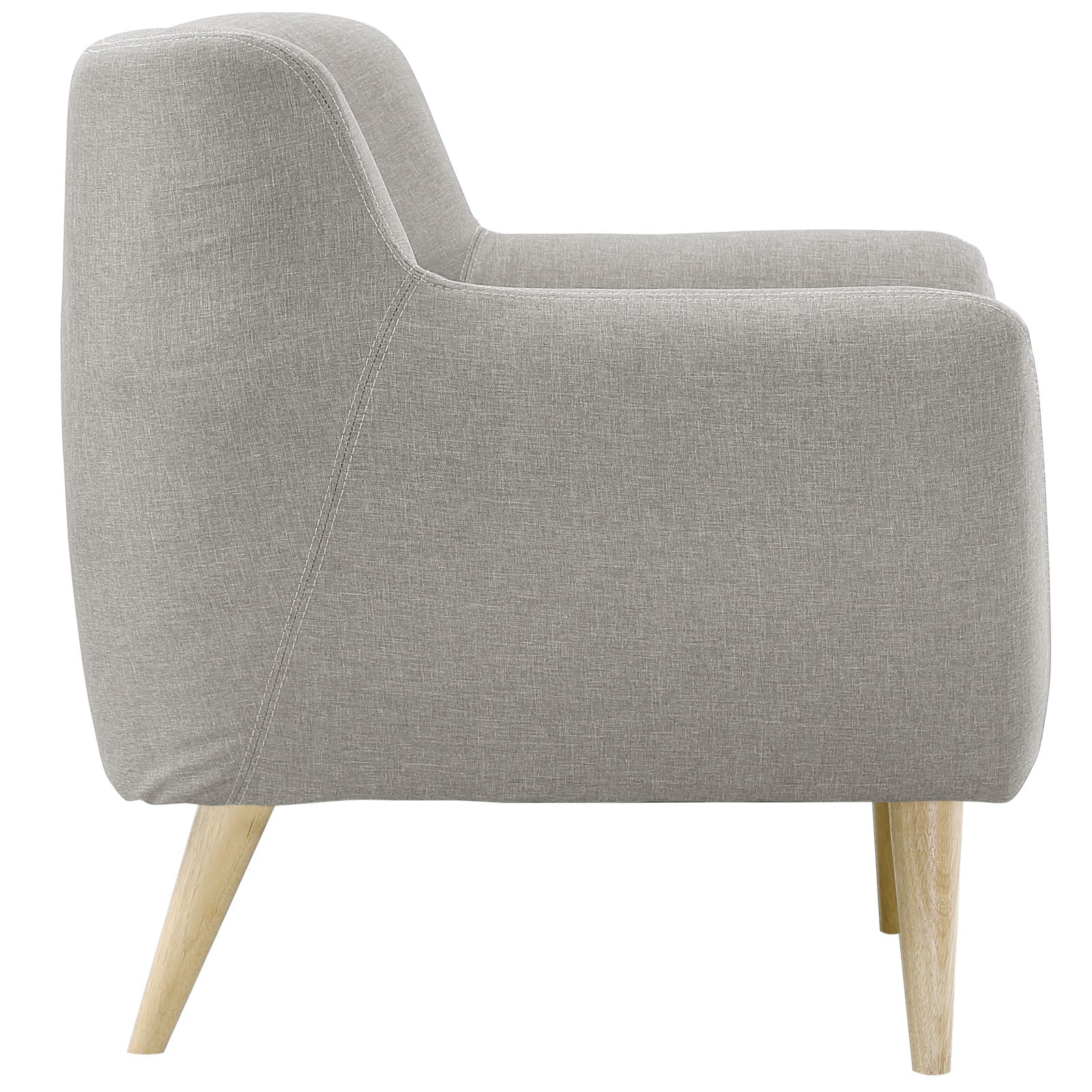 Modway Accent Chairs - Remark Fabric Armchair Light Gray