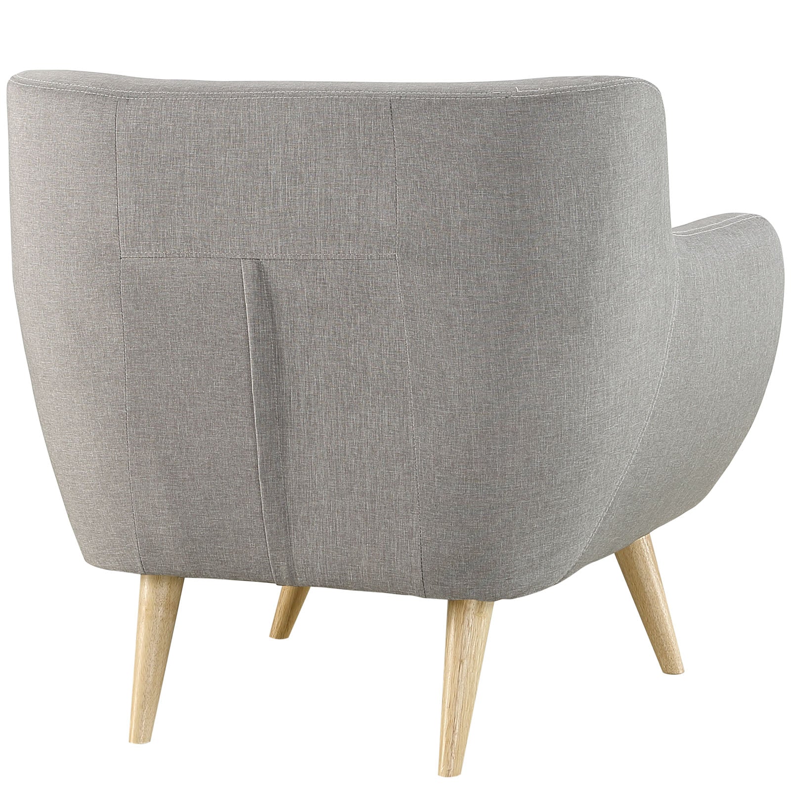 Modway Accent Chairs - Remark Fabric Armchair Light Gray