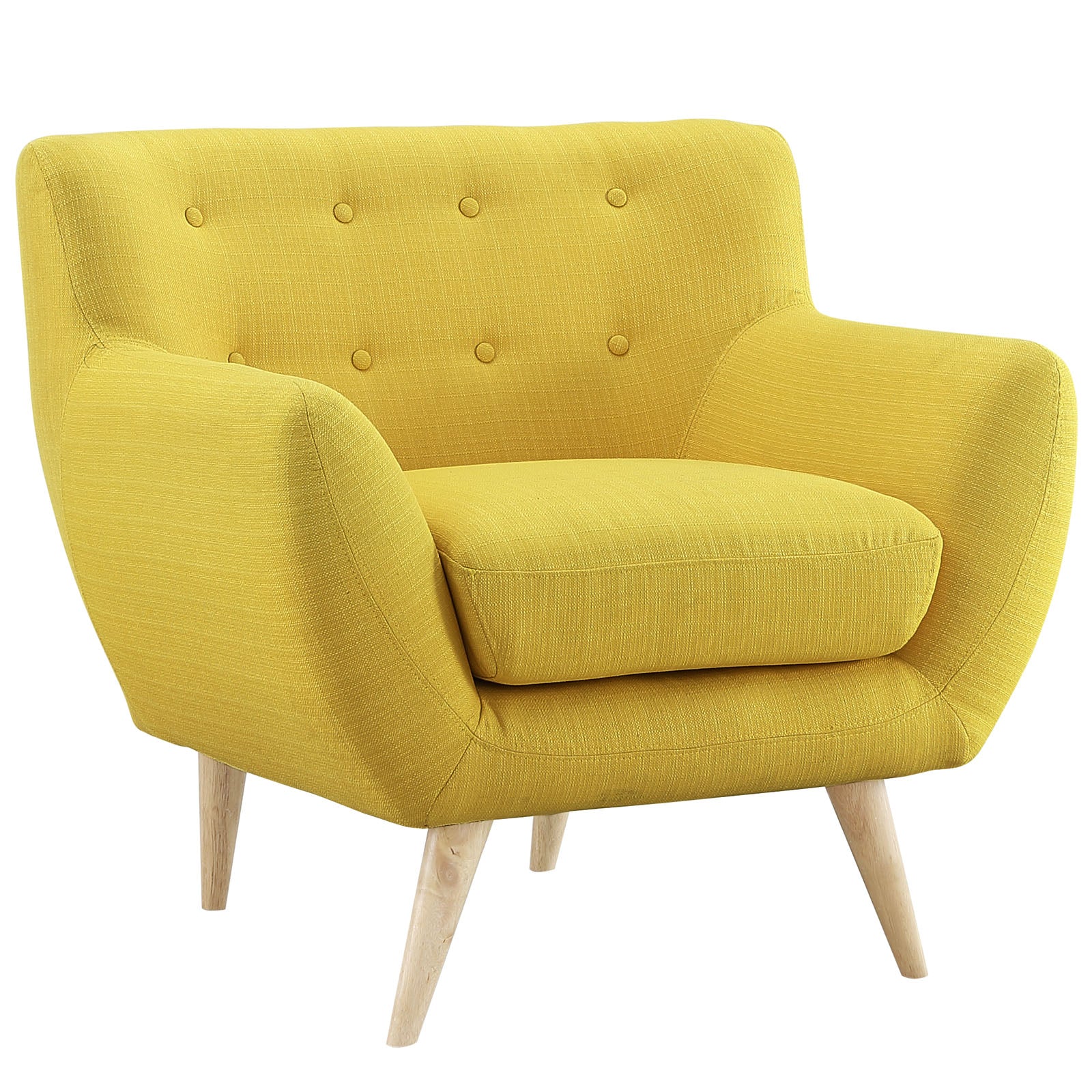 Modway Accent Chairs - Remark Upholstered Fabric Armchair Sunny