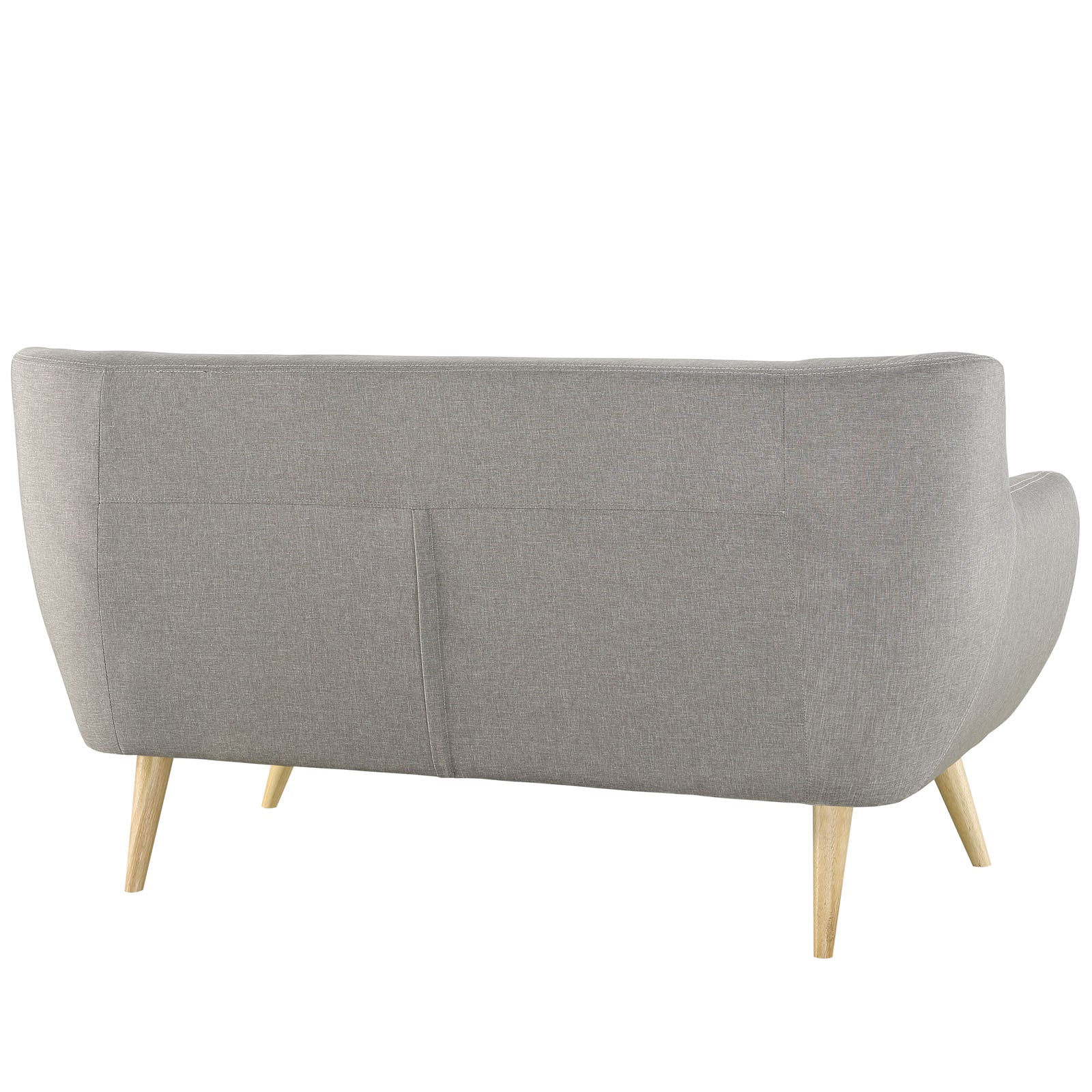 Modway Loveseats - Remark Upholstered Fabric Loveseat Light Gray