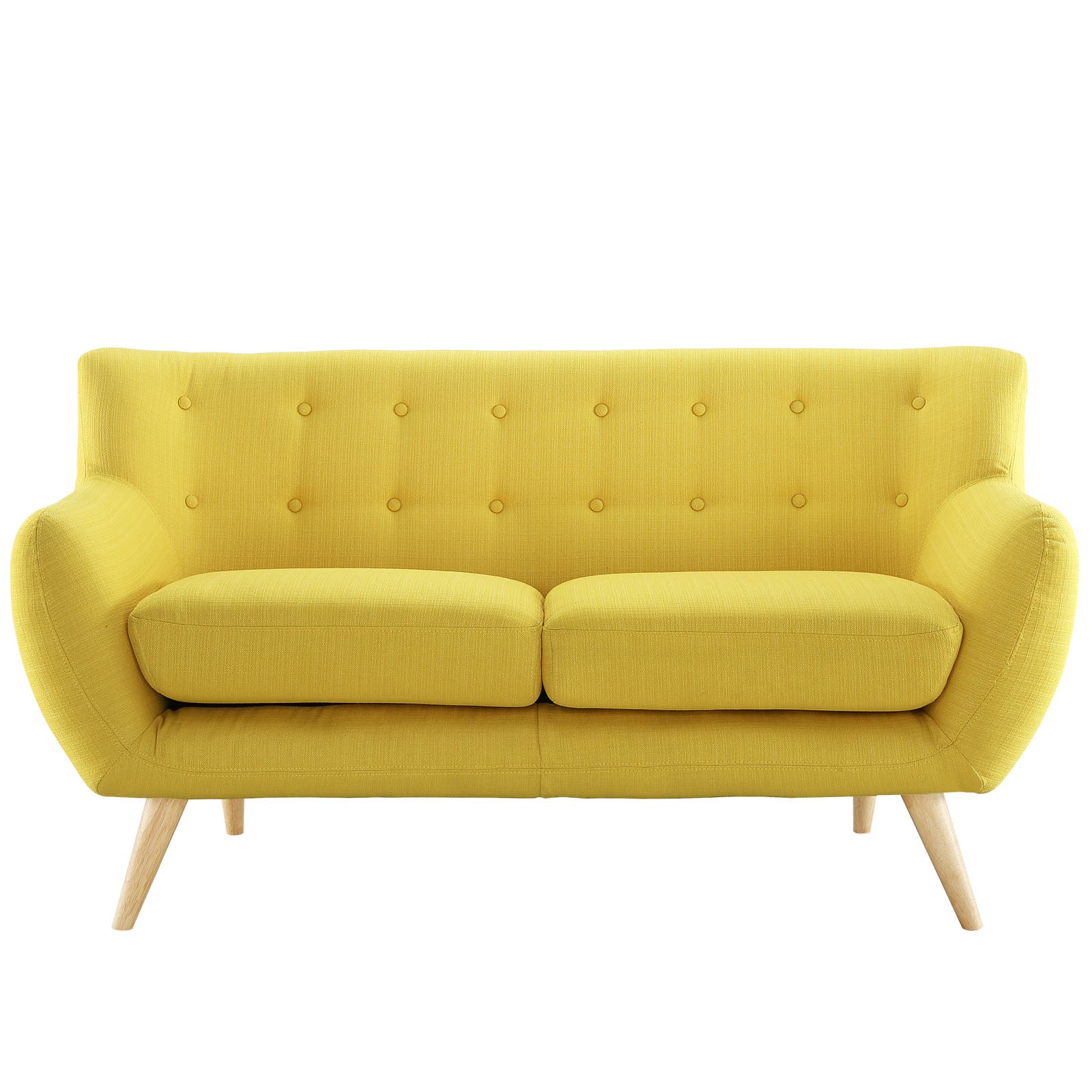 Modway Loveseats - Remark Upholstered Fabric Loveseat Sunny