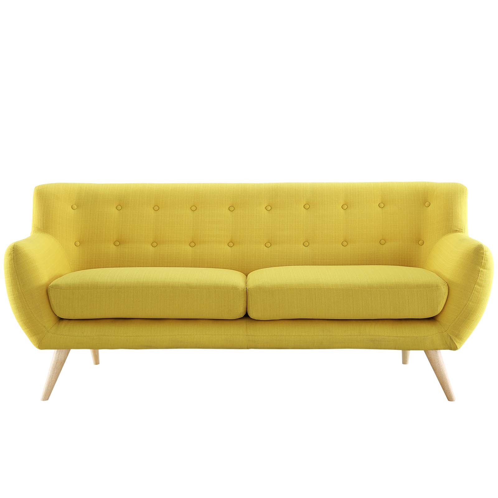 Remark Upholstered Fabric Sofa Sunny