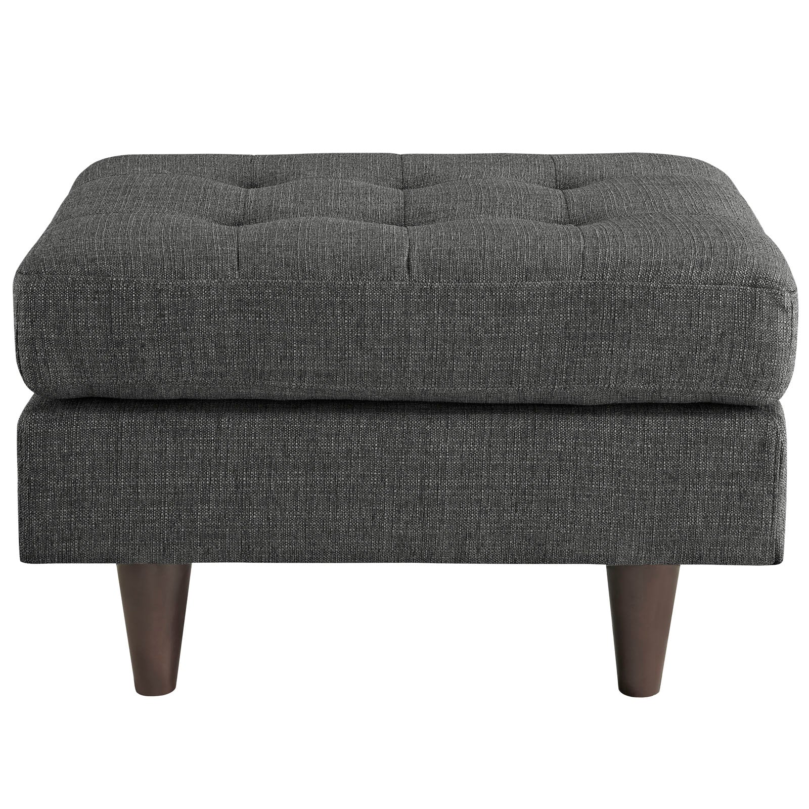 Modway Ottomans & Stools - Empress Upholstered Fabric Ottoman Gray