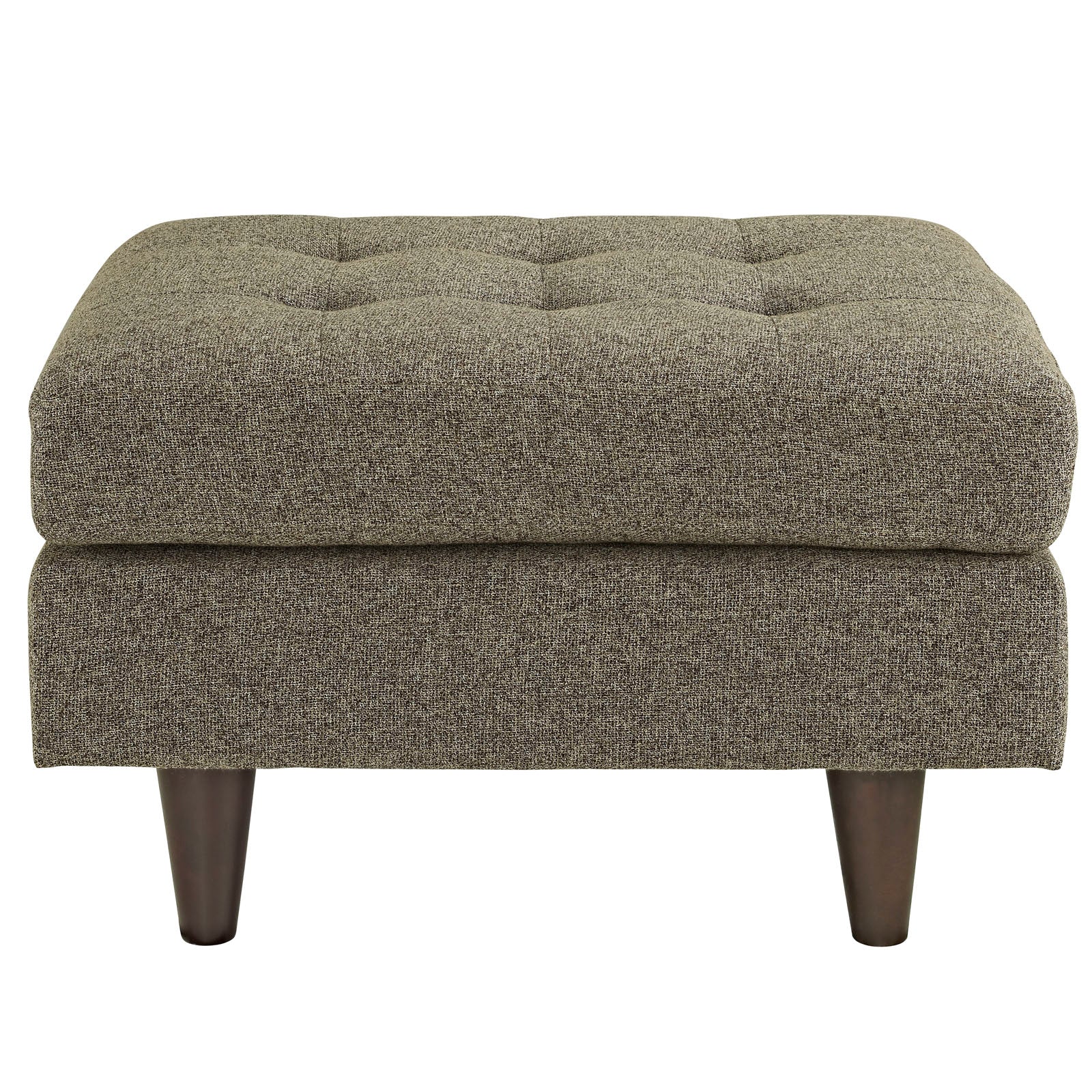 Modway Ottomans & Stools - Empress Upholstered Fabric Ottoman Oatmeal