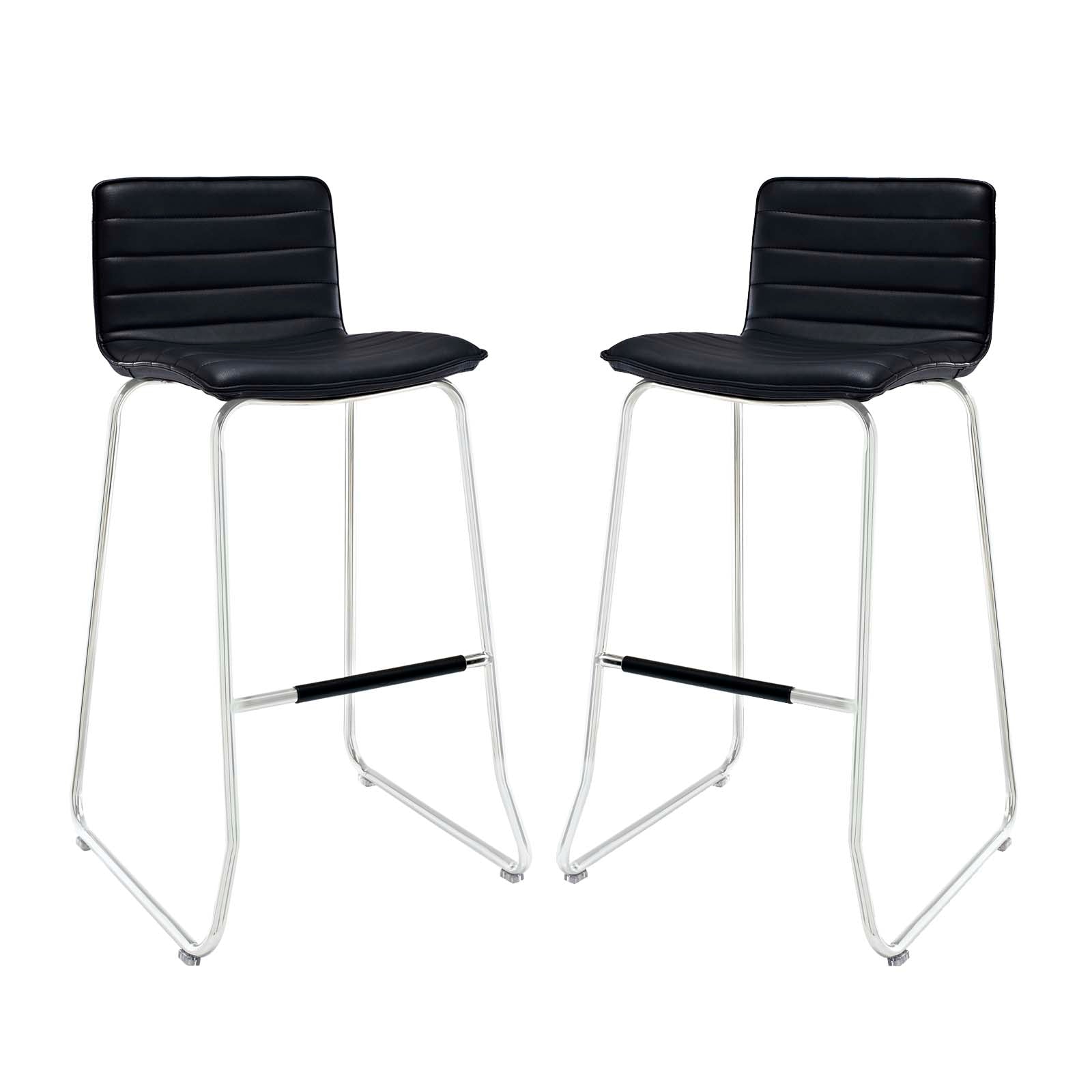 Modway Barstools - Dive Bar Stool Black (Set of 2)