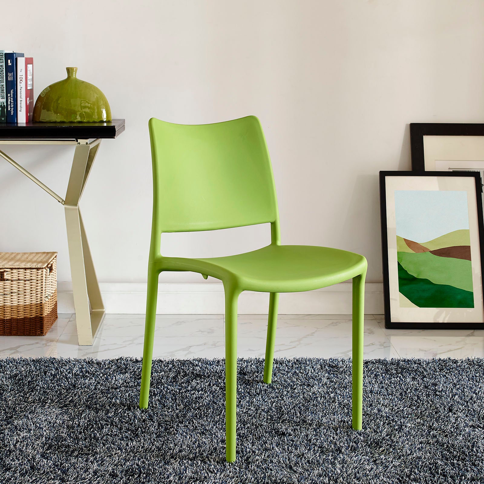 Modway Dining Chairs - Hipster Dining Side Chair Green