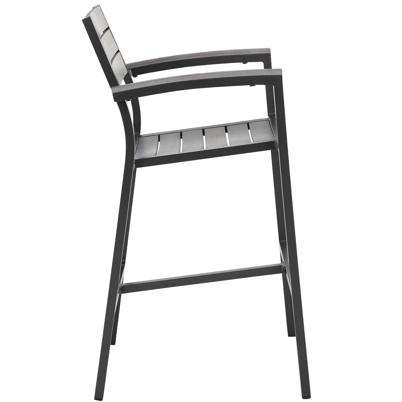 Modway Outdoor Barstools - Maine Bar Stool Outdoor Patio Brown & Gray (Set Of 2)