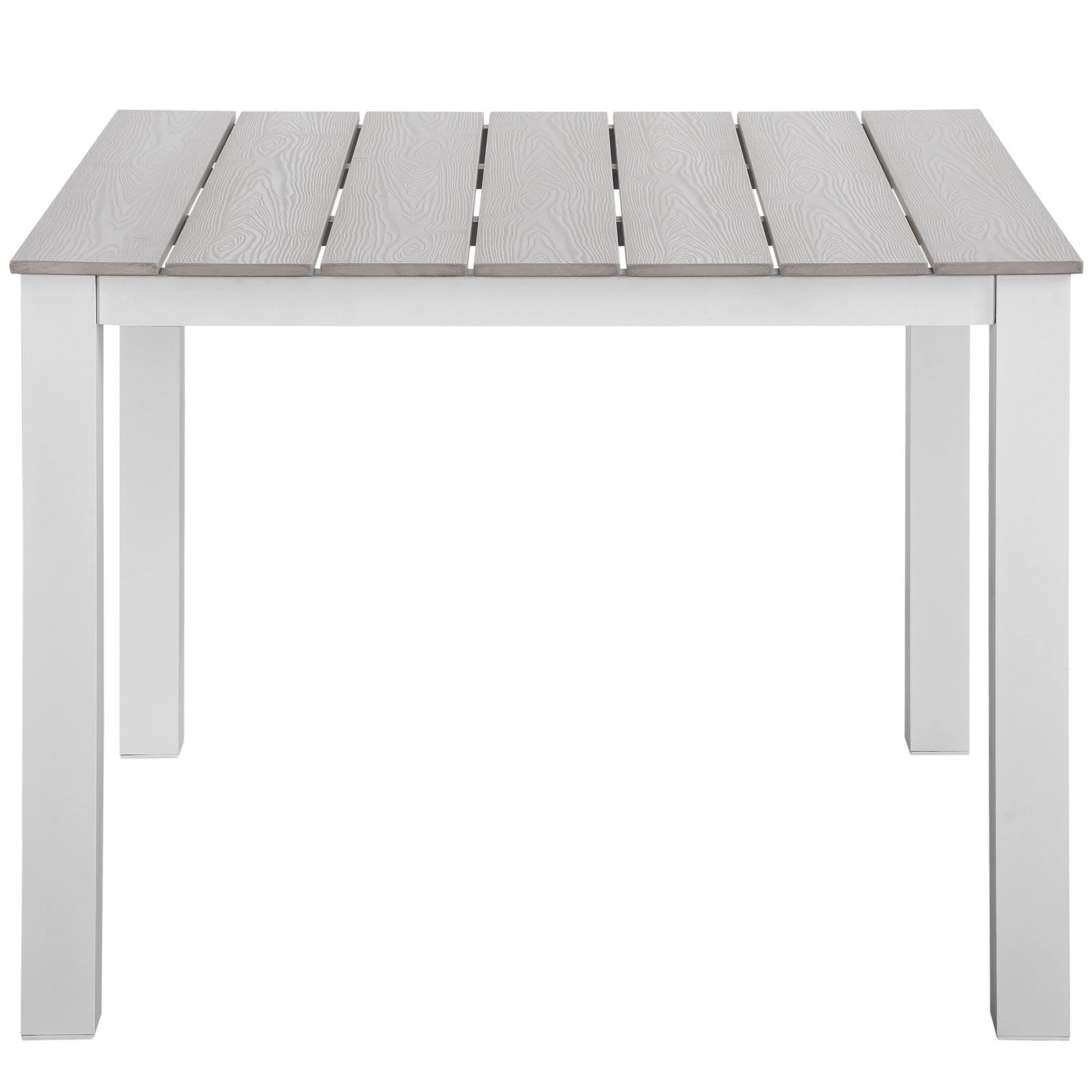 Modway Outdoor Dining Sets - Maine 3 Piece Outdoor Patio Dining Set White Light Gray