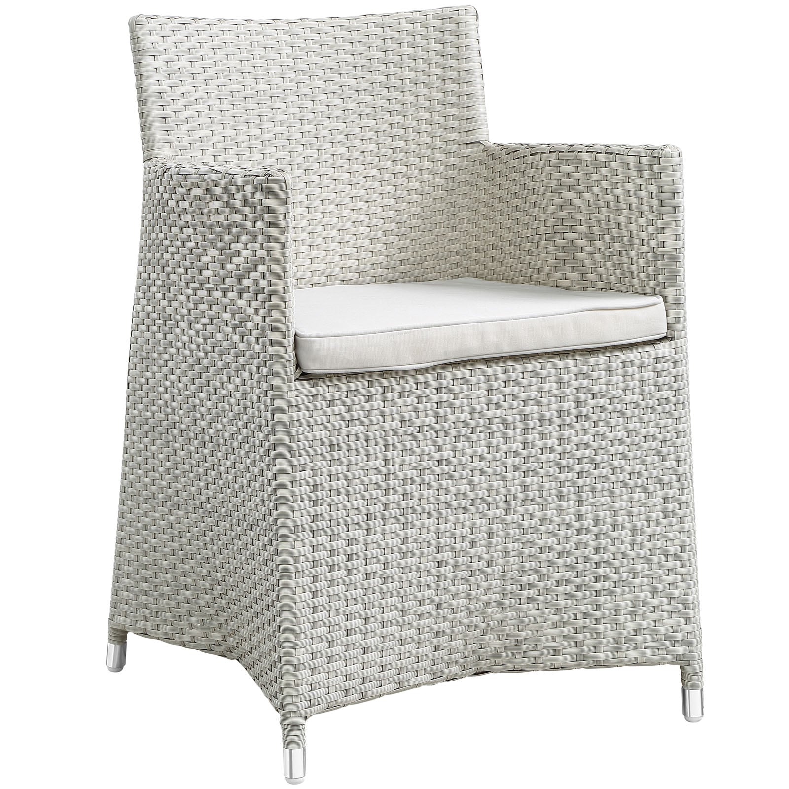 Modway Outdoor Dining Sets - Junction 7 Piece Outdoor Patio Dining Set Gray White