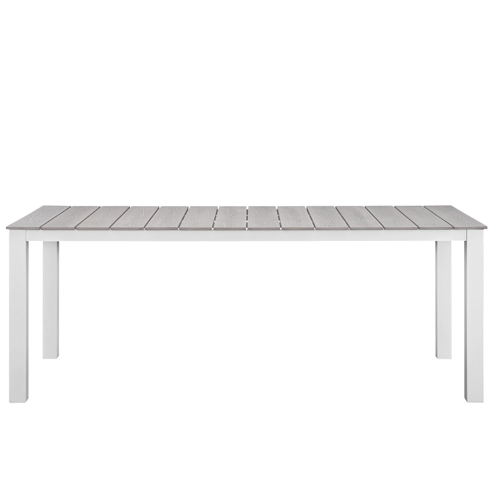 Modway Outdoor Dining Sets - Junction 7 Piece Outdoor Patio Dining Set Gray White