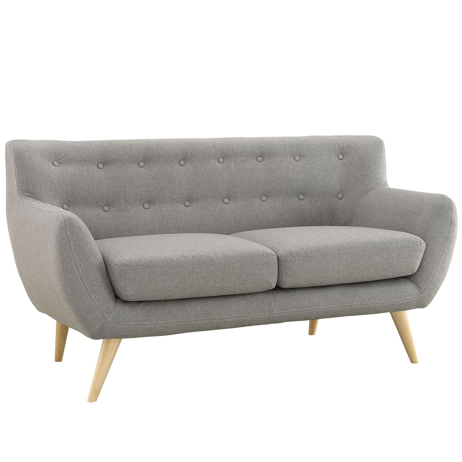 Modway Living Room Sets - Remark 2 Piece Living Room Set Light Gray Loveseat