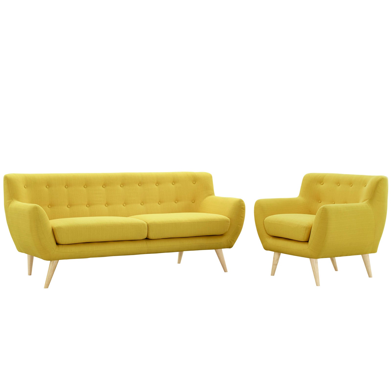 Modway Living Room Sets - Remark 2 Piece 32"H Living Room Set Sunny