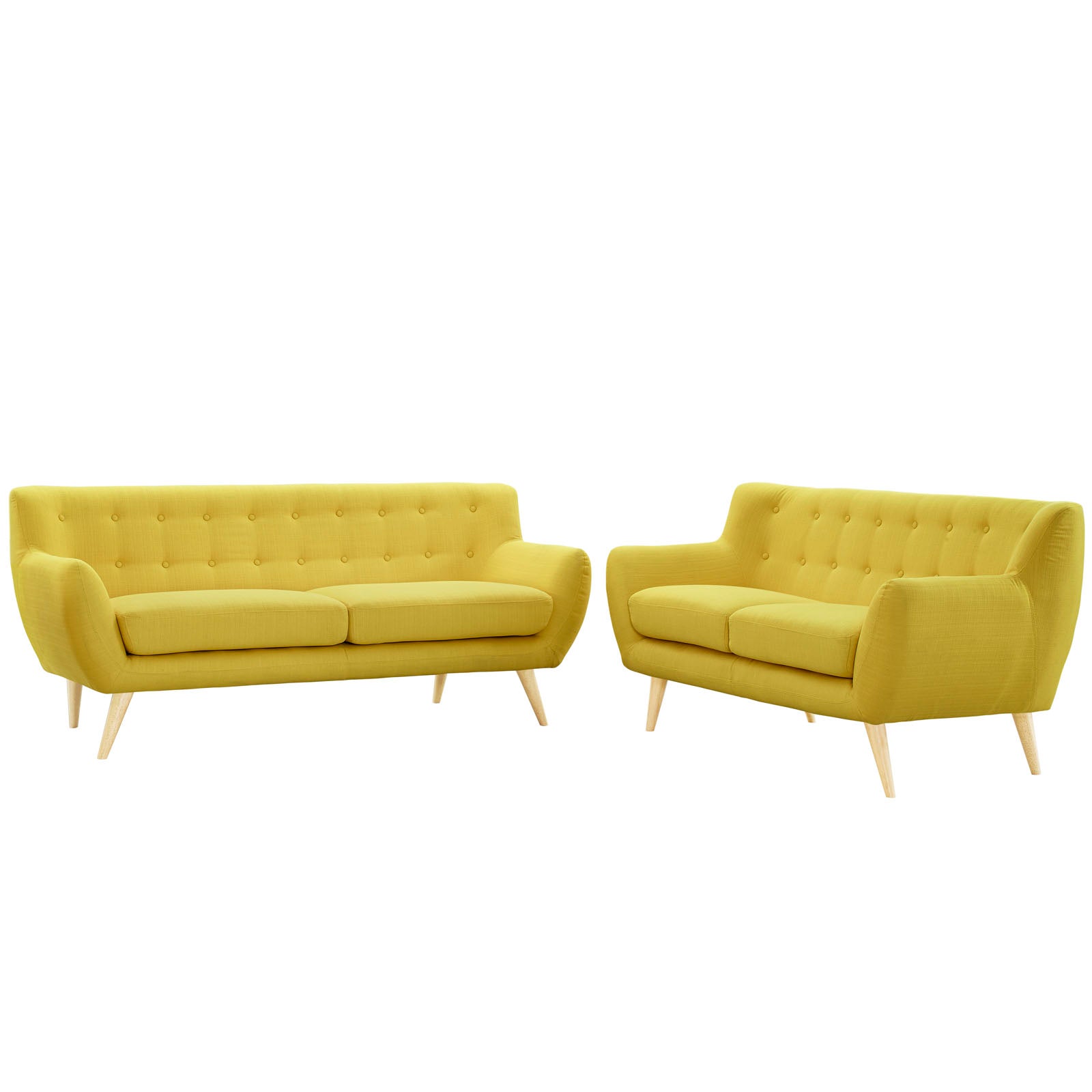 Modway Living Room Sets - Remark 2 Piece Living Room Set Sunny
