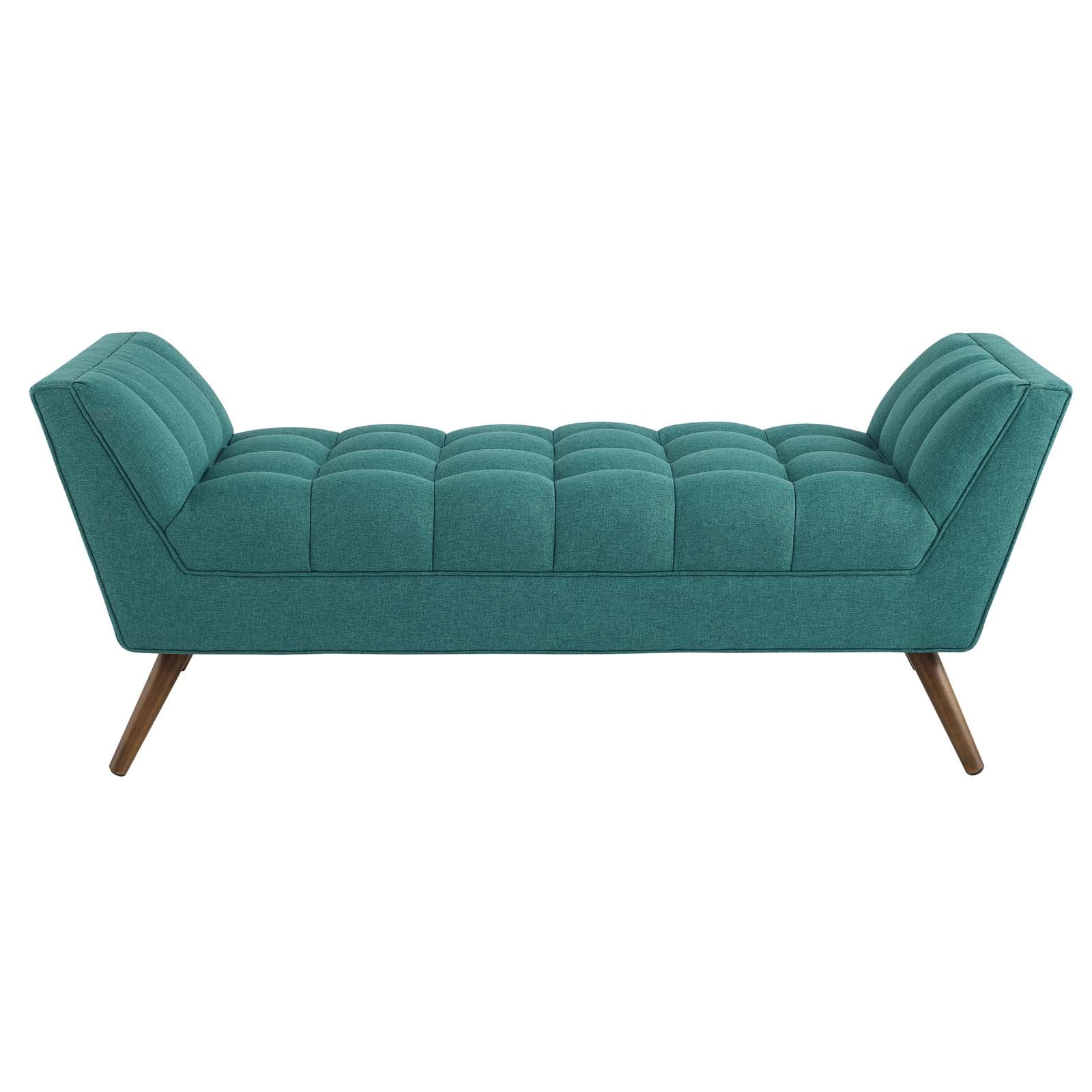 Modway Benches - Response Medium Upholstered Fabric Bench Teal