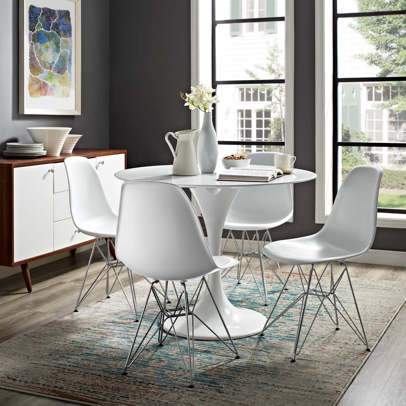 Modway Dining Chairs - Paris Dining Side Chair White