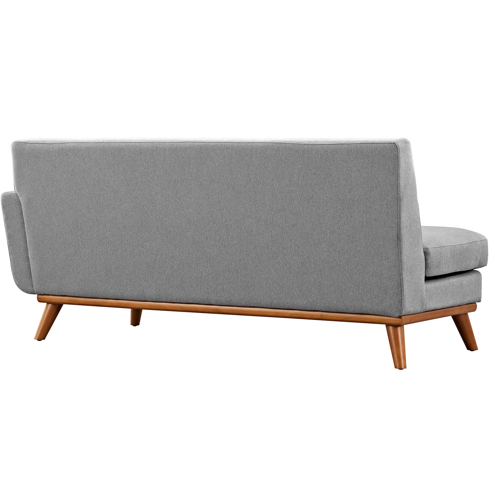 Modway Loveseats - Engage Right-Arm Upholstered Fabric Loveseat Expectation Gray