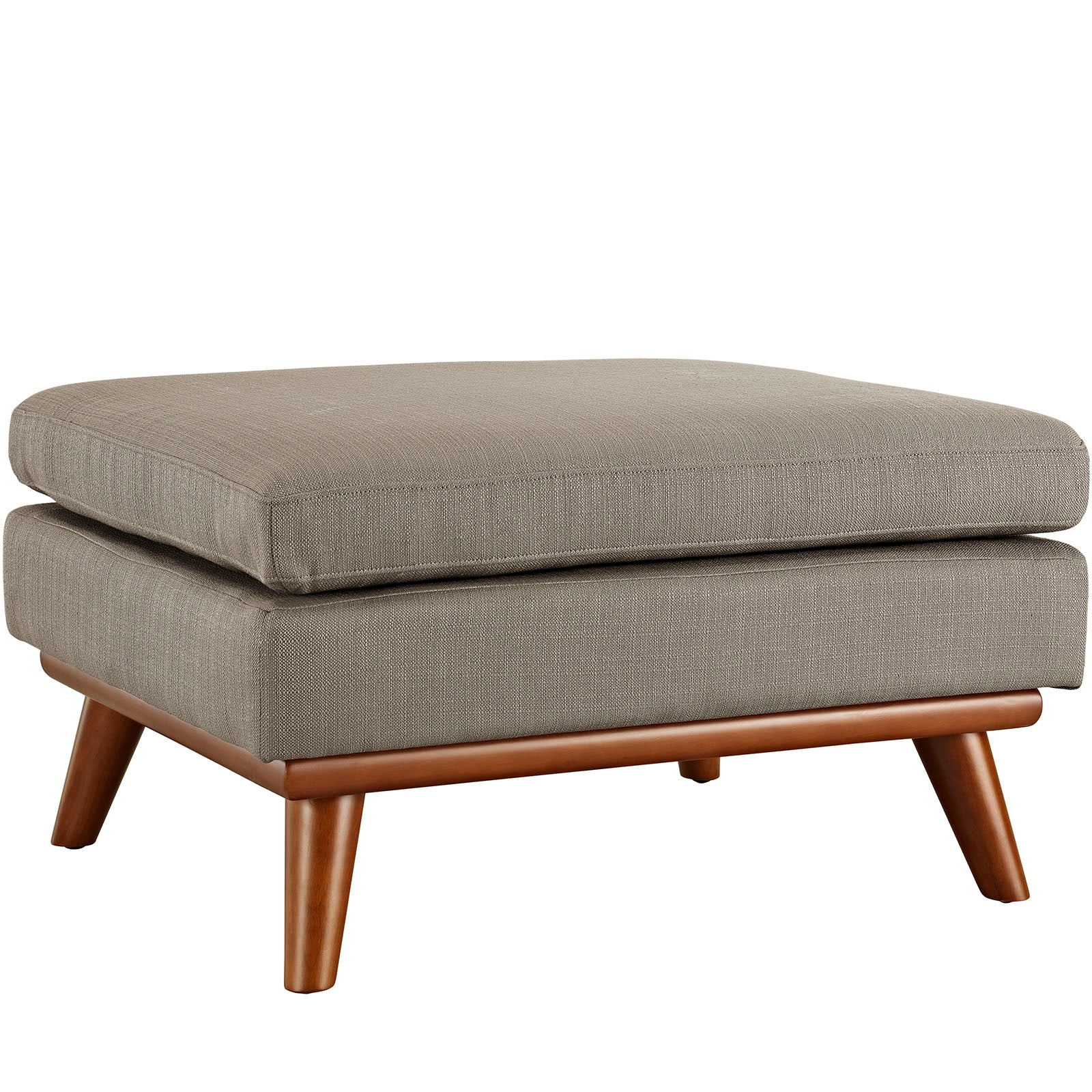 Modway Ottomans & Stools - Engage Upholstered Fabric Ottoman Granite
